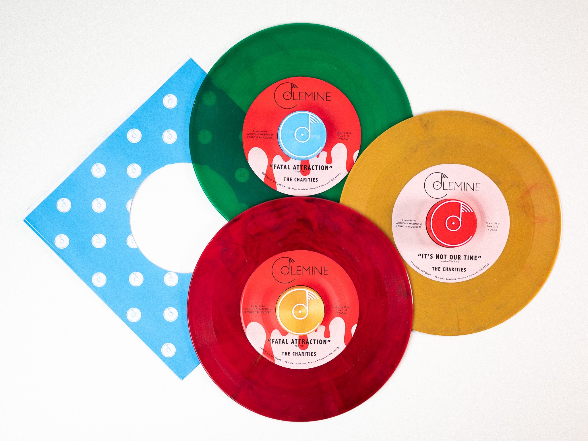 Colemine The Charities Fatal Attraction 45 singel farget vinyl