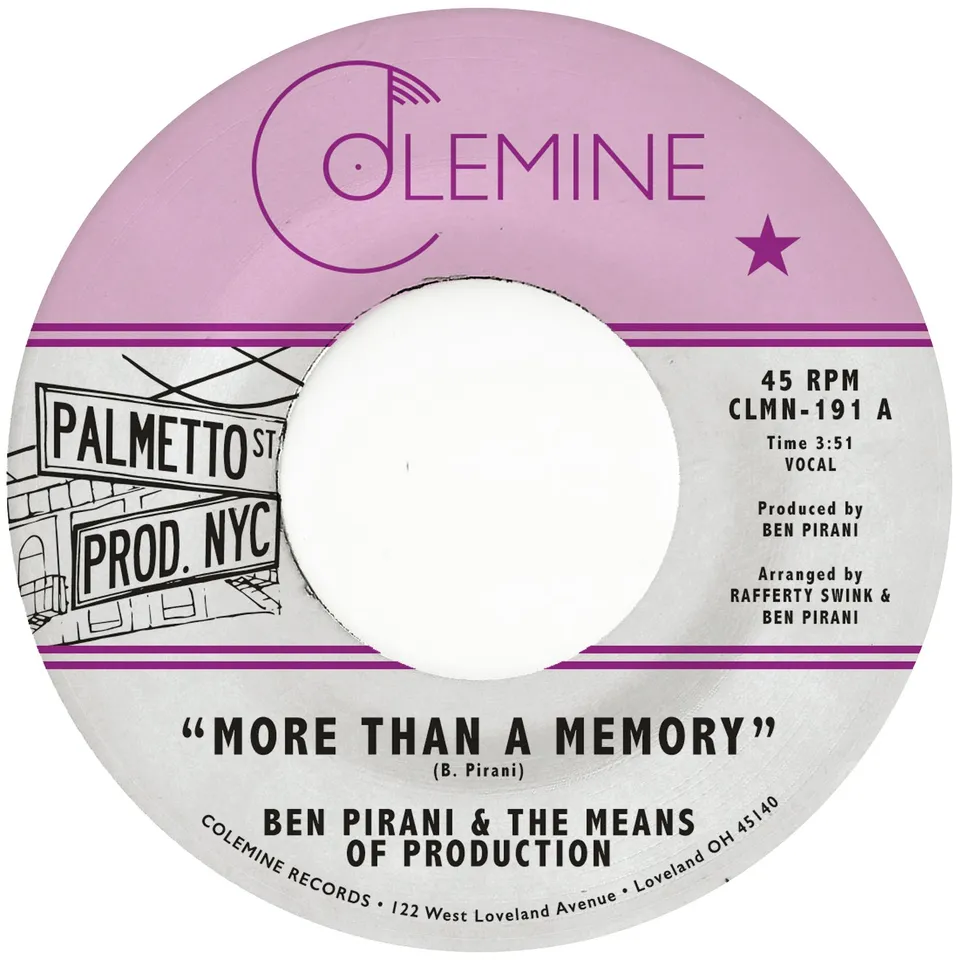 Ben Pirani More Than A Memory 7-tommer singel white label