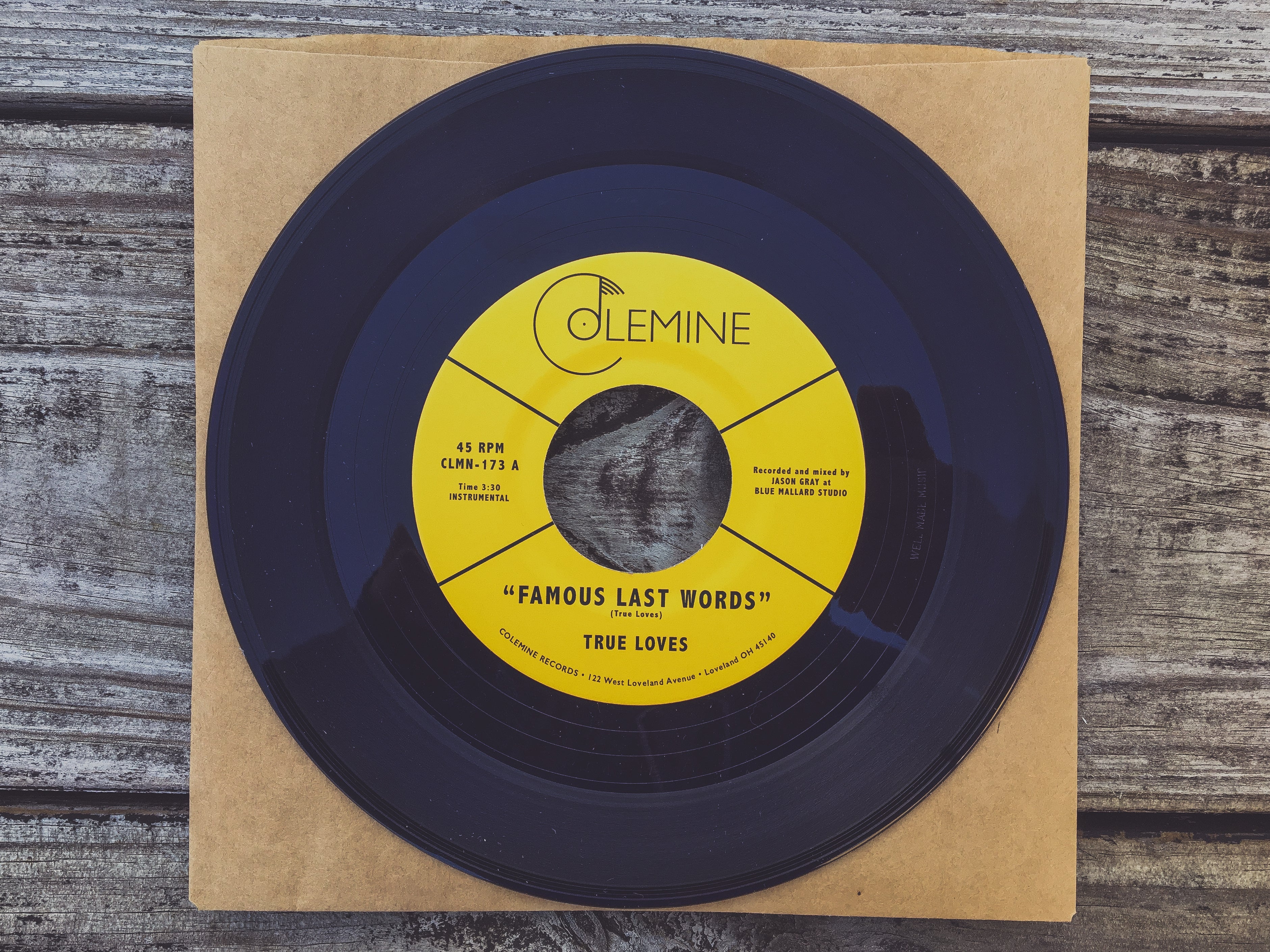 True Loves Famous Last Words 7-tommer funk singel