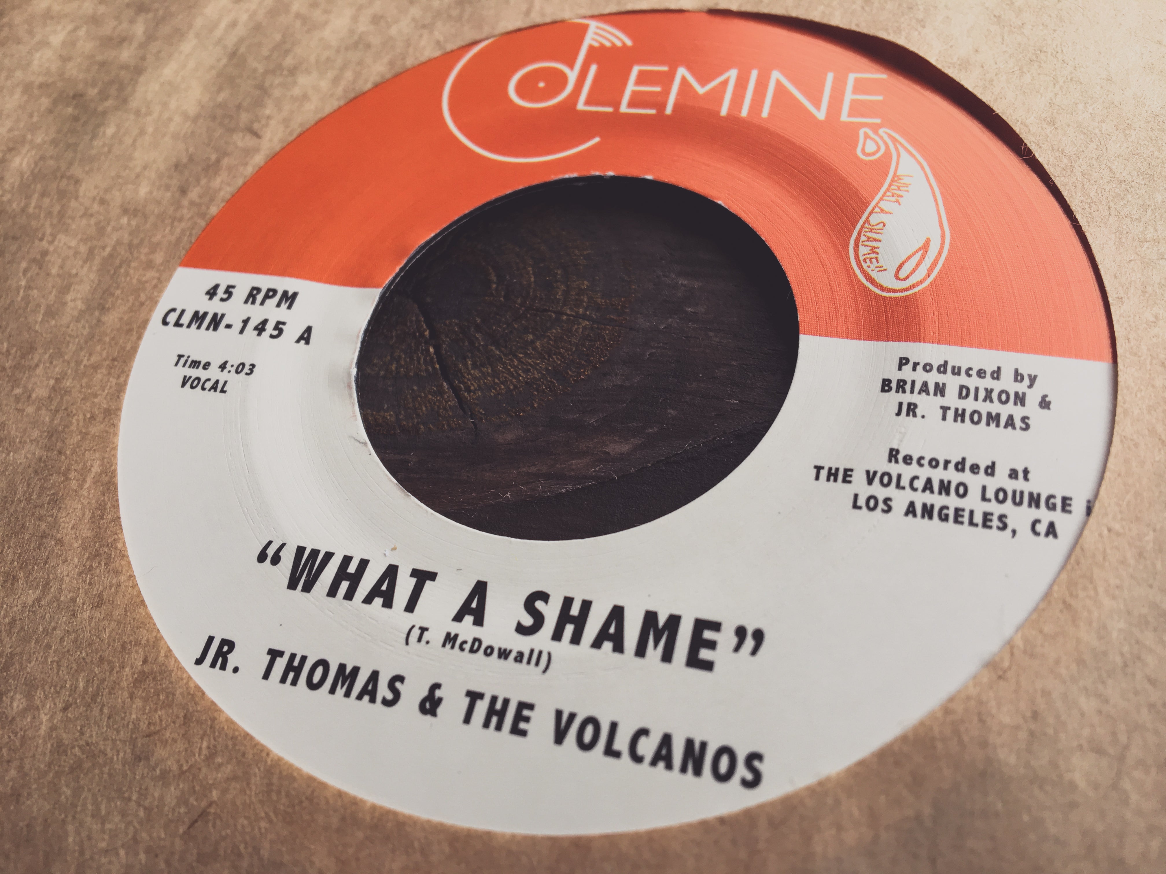 Jr Thomas Volcanos What A Shame 7-tommer reggae