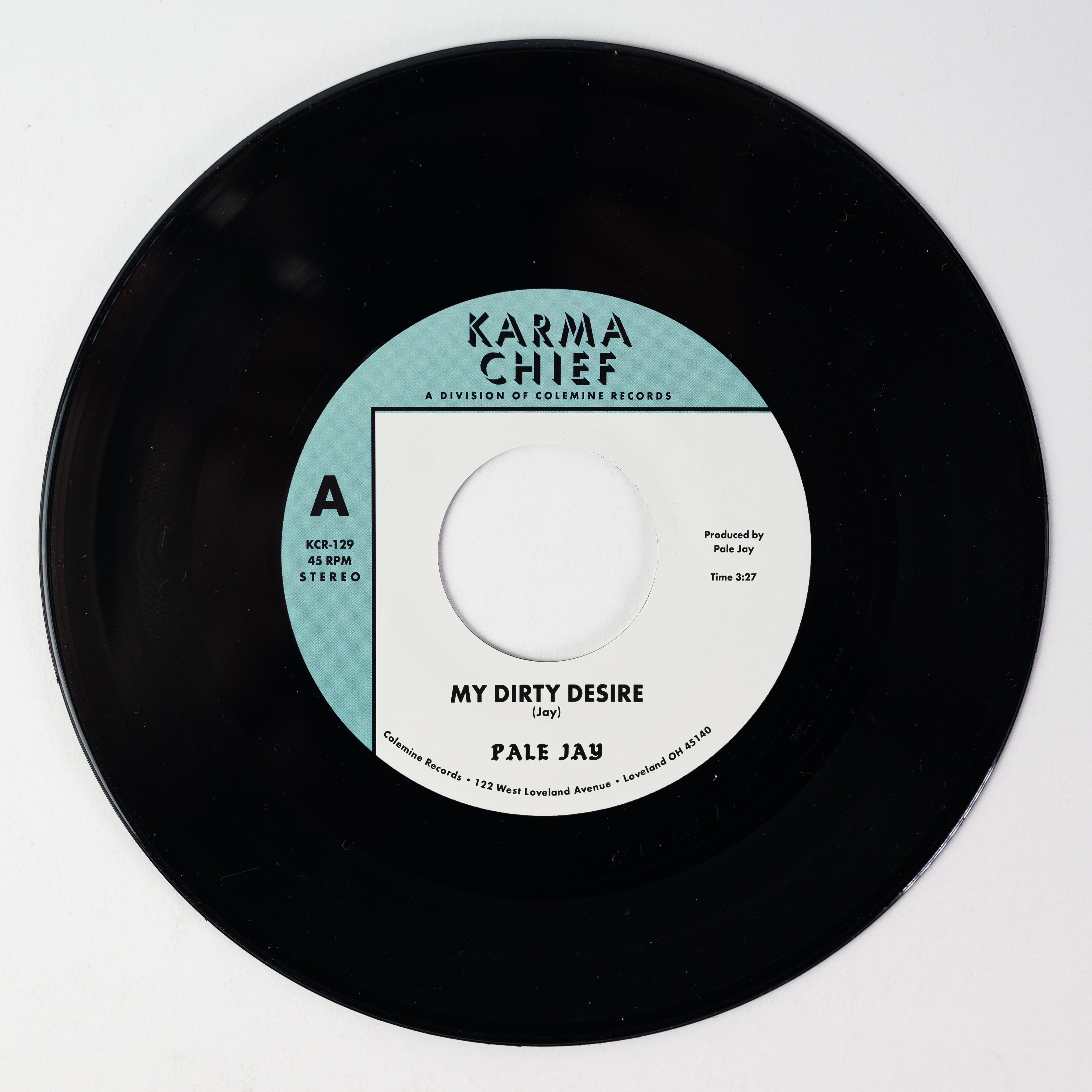 Karma Chief Pale Jay My Dirty Desire 45 grønn vinyl singel