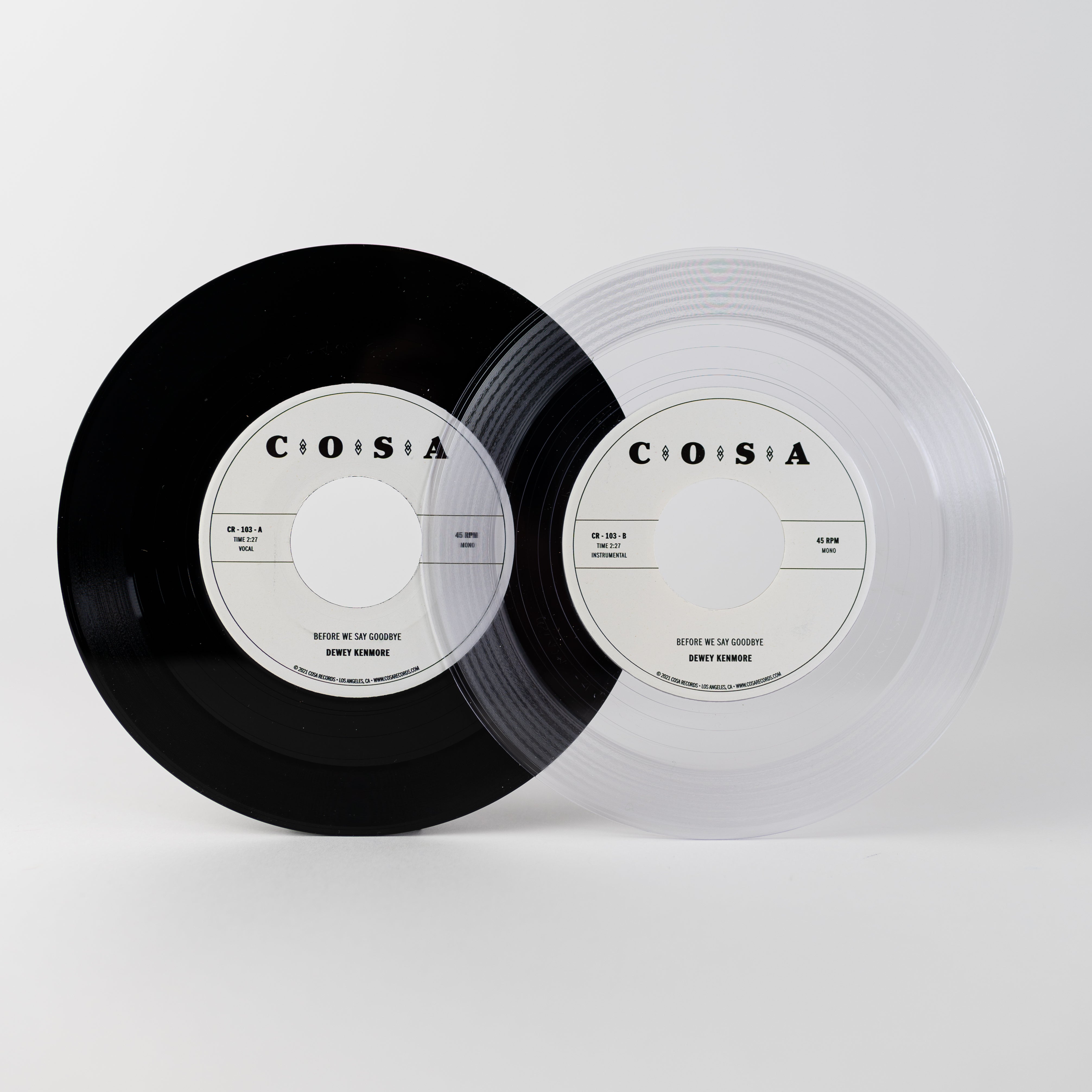 Dewey Kenmore Before We Say Goodbye 7" vinylsingel svart latin soul