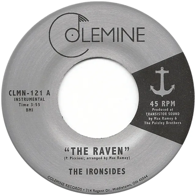 The Ironsides The Raven 7-tommer singel svart vinyl