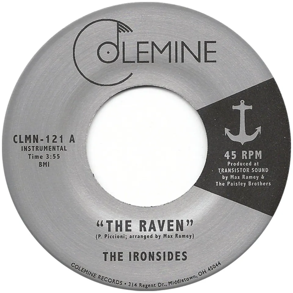 The Ironsides The Raven 7-tommer singel svart vinyl