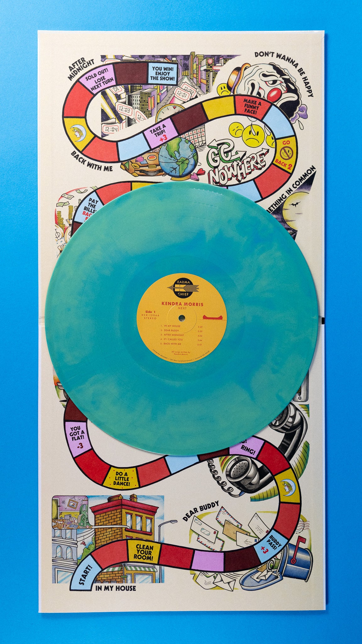 Kendra Morris Next LP vinylplate blue yellow galaxy swirl soul