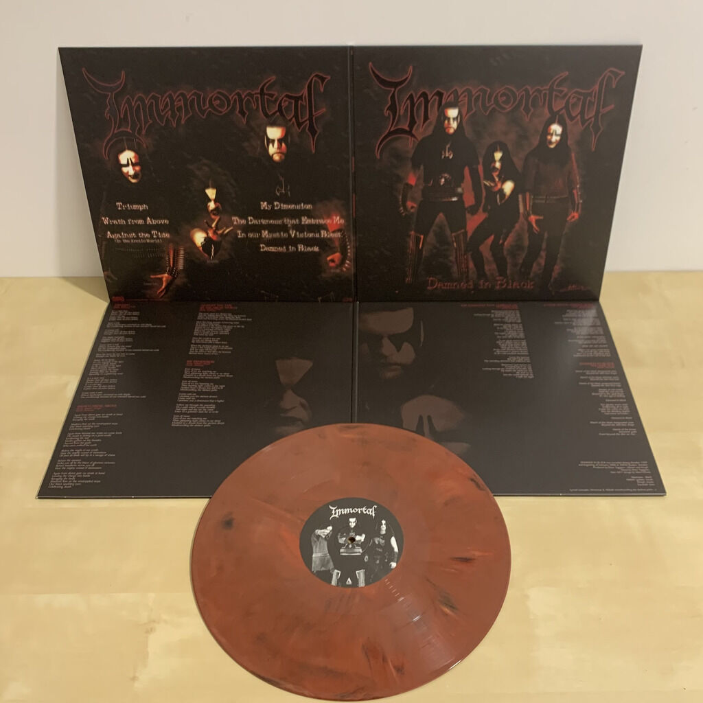 Immortal Damned In Black LP rød vinyl 180g
