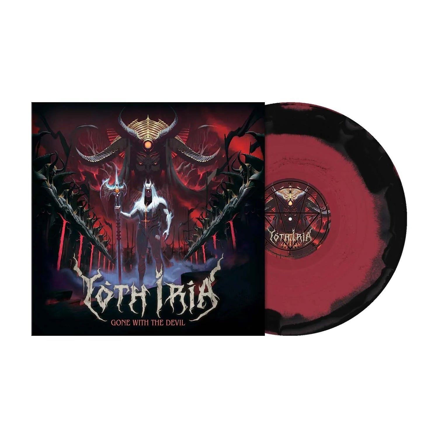 Yoth Iria Gone With The Devil LP vinyl rød/svart Ltd 500