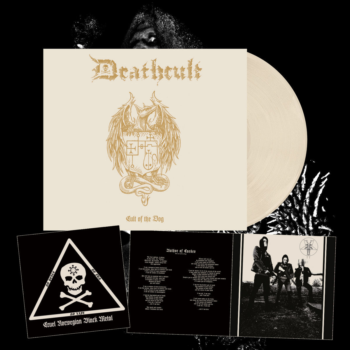 Deathcult Cult Of The Dog LP bone vinyl gatefold