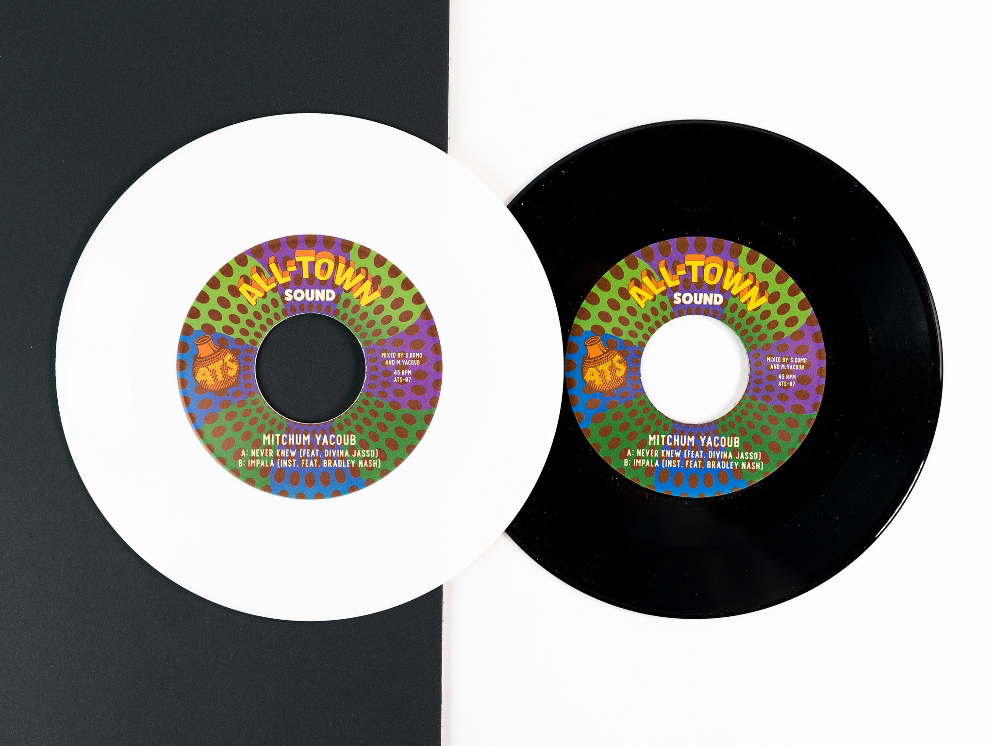 Mitchum Yacoub Never Knew 7-tommer hvit vinyl