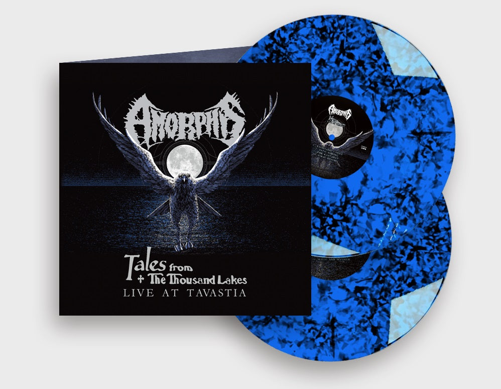 Amorphis Tales From Thousand Lakes 2LP blå svart vinyl