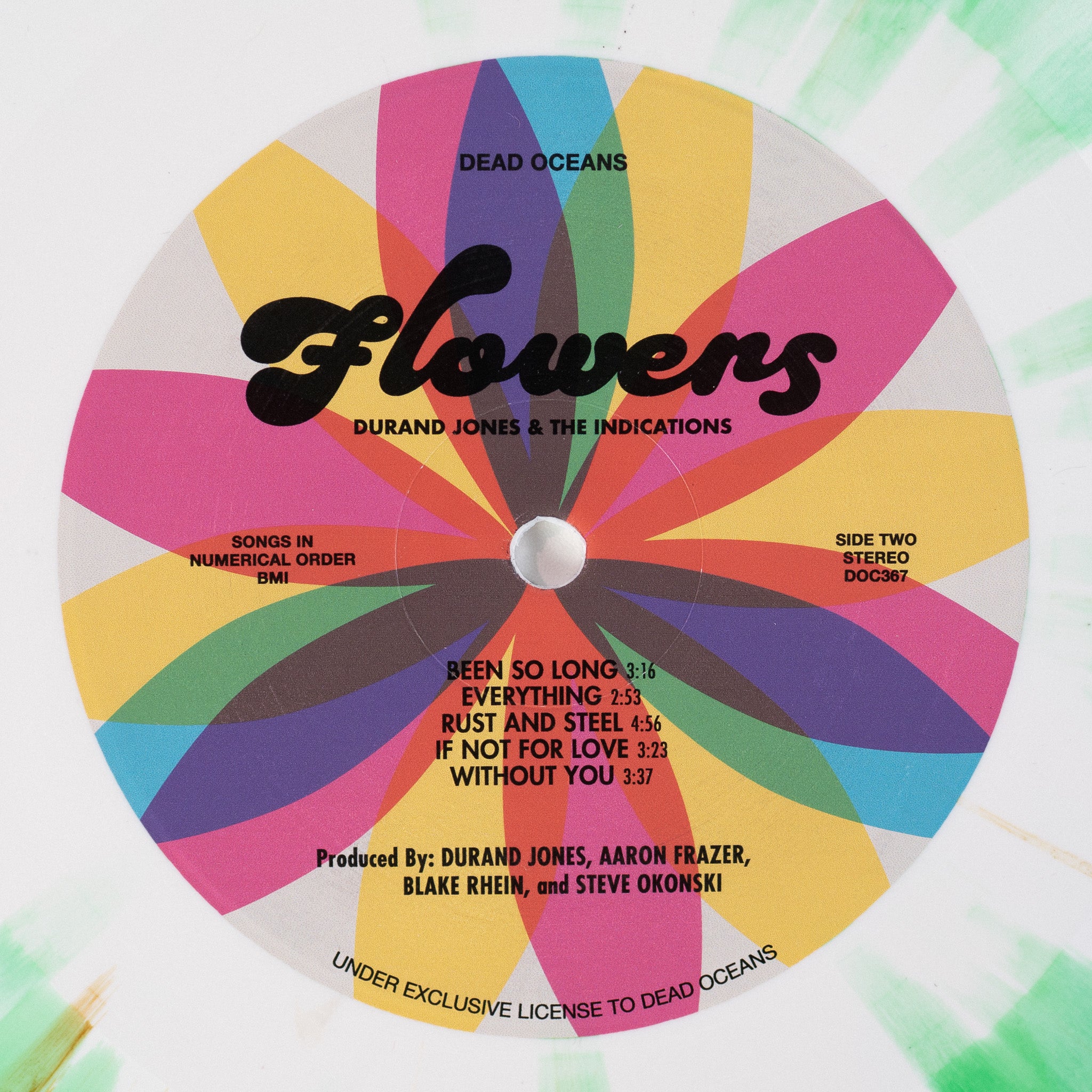 Durand Jones Flowers vinyl-LP blå iceberg soul