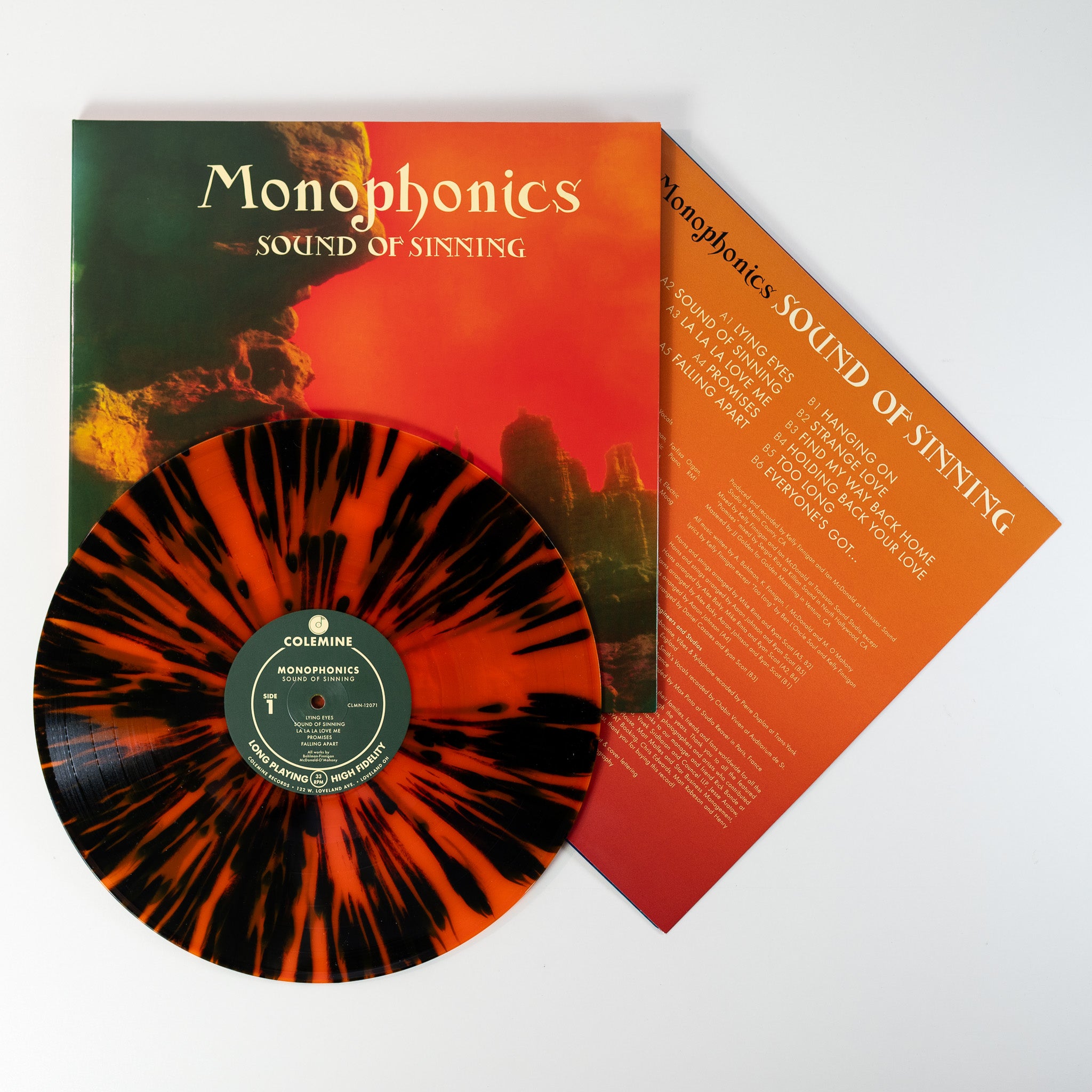 Monophonics Sound Of Sinning LP orange splatter vinyl