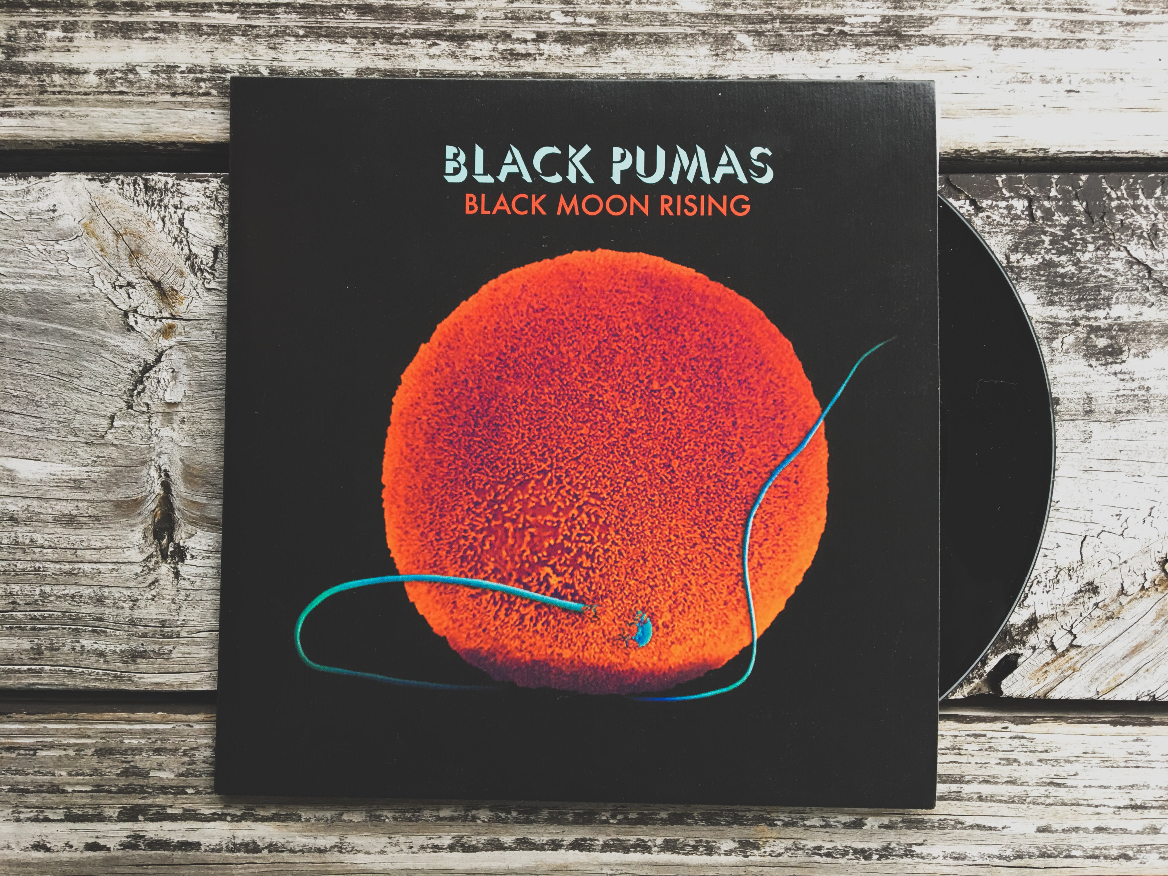 Black Pumas Black Moon Rising 7" singel clear-blue vinyl