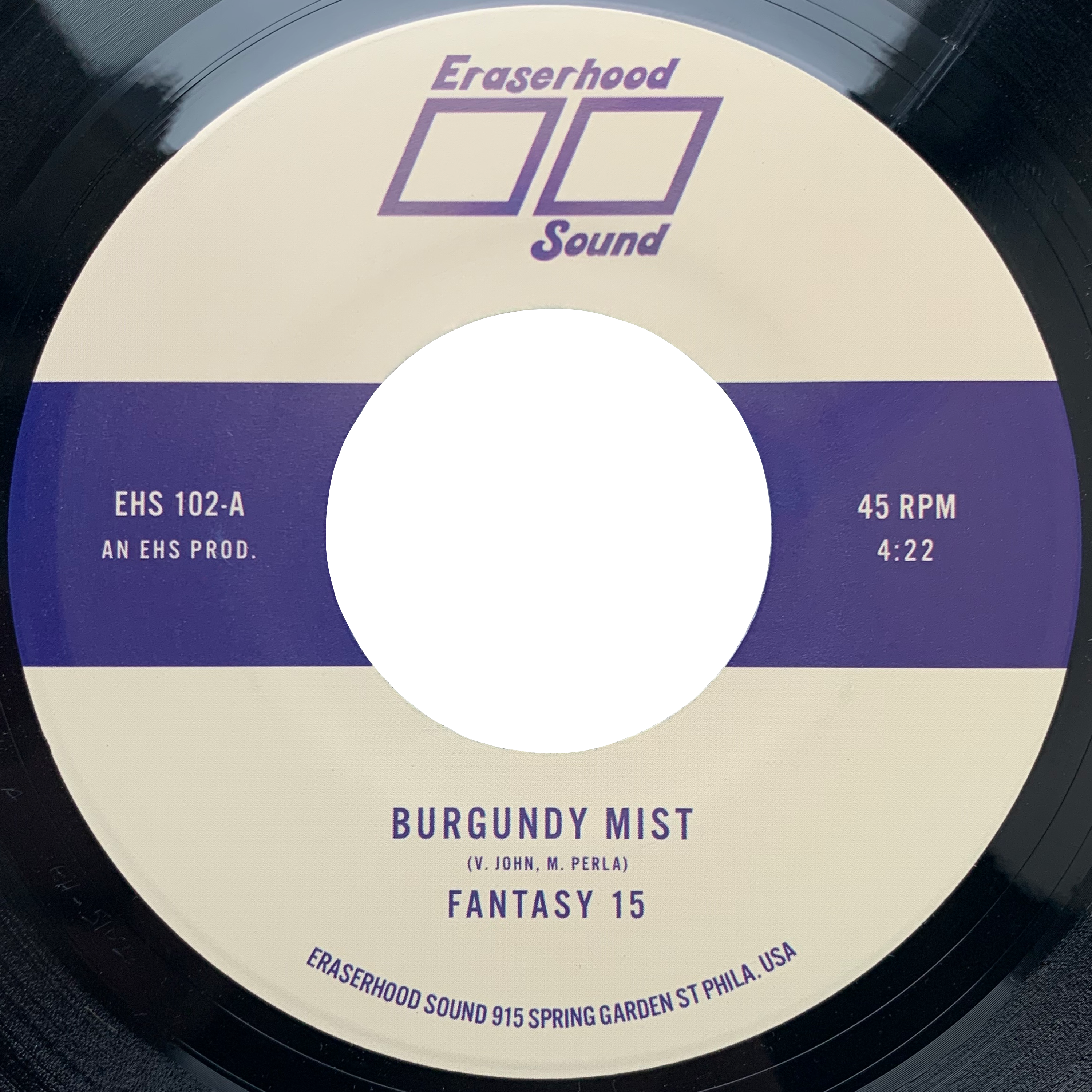 Eraserhood Fantasy 15 Burgundy Mist 7" singel svart vinyl