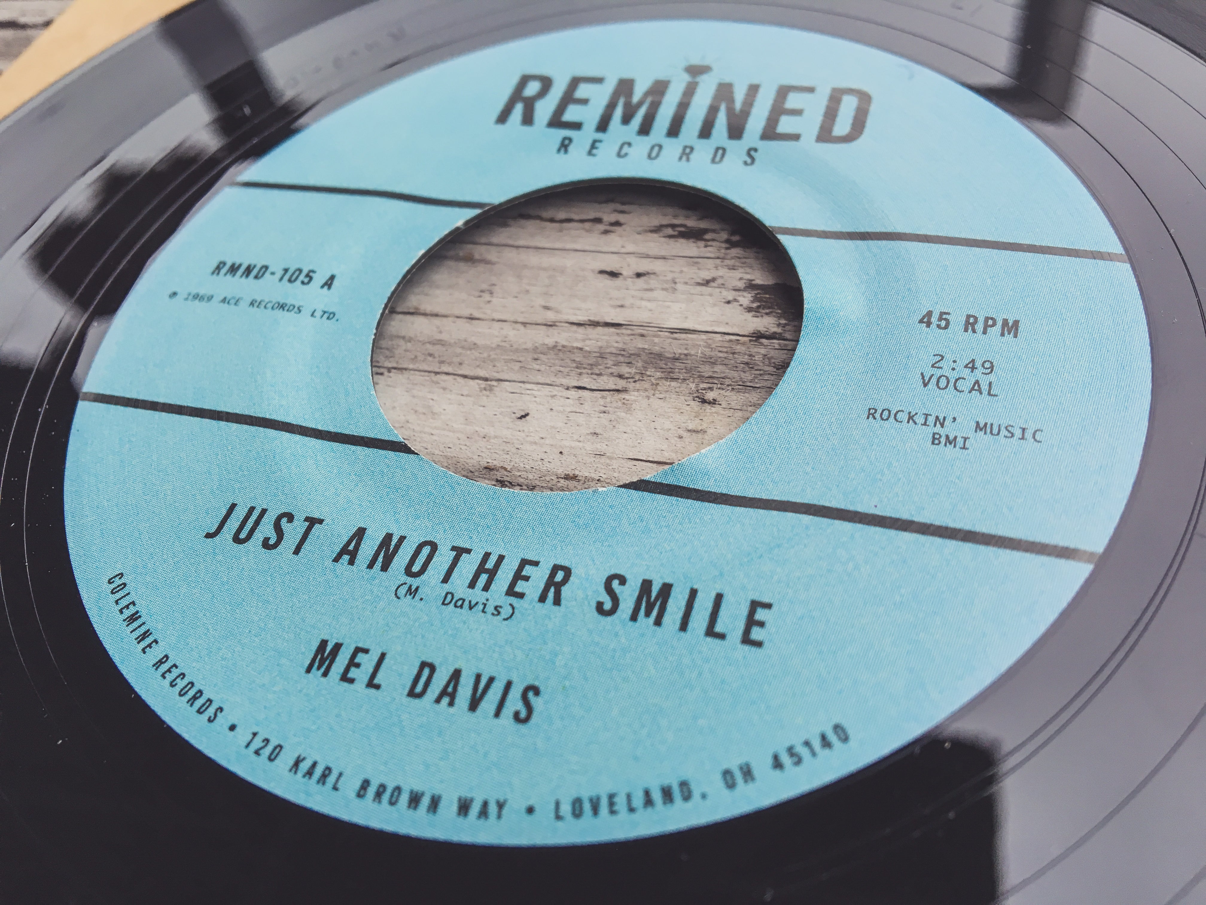 Mel Davis Just Another Smile 7" vinylsingel soul funk