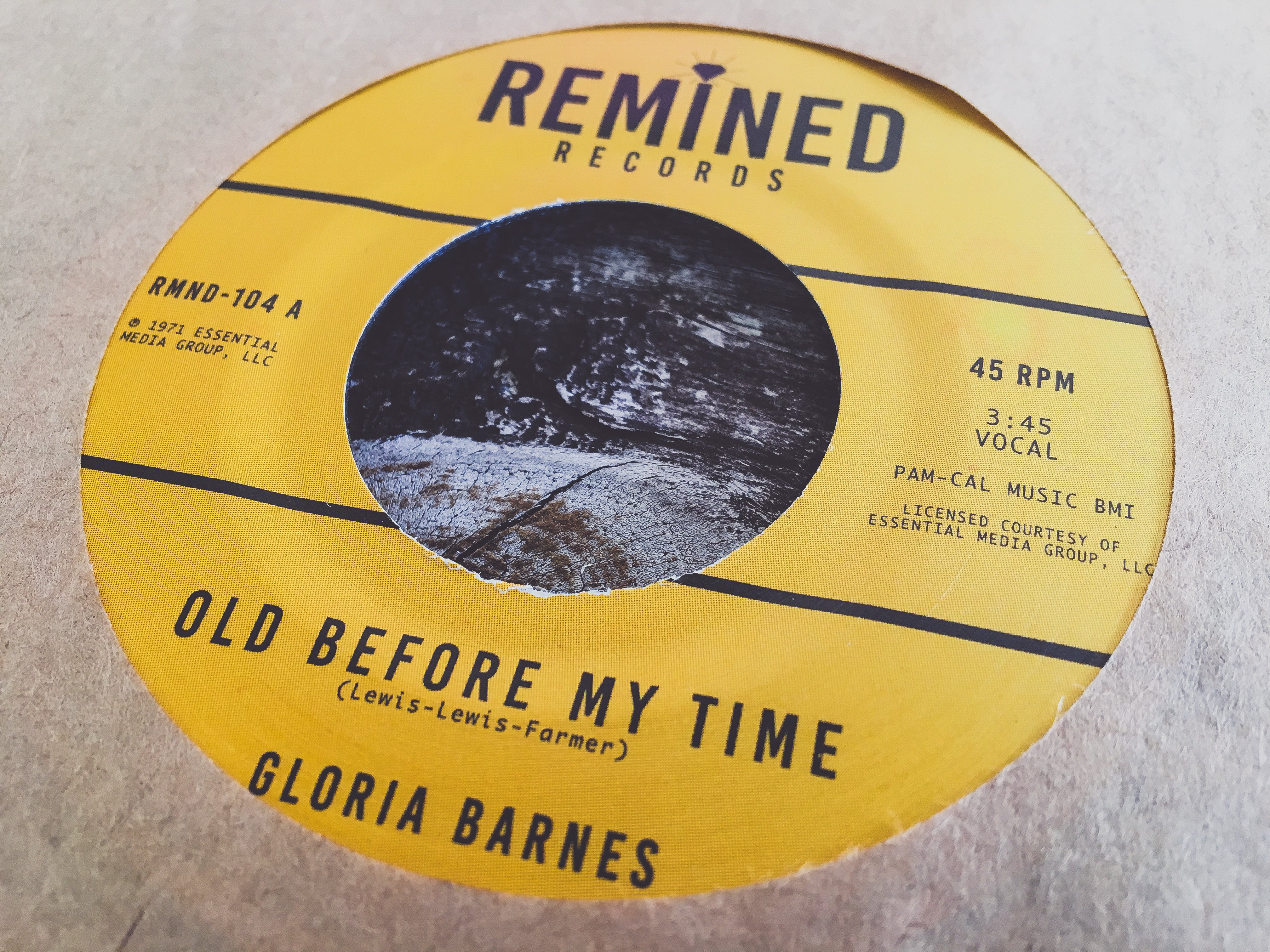 Colemine Gloria Barnes Old Before My Time vinylsingel 7" begrenset