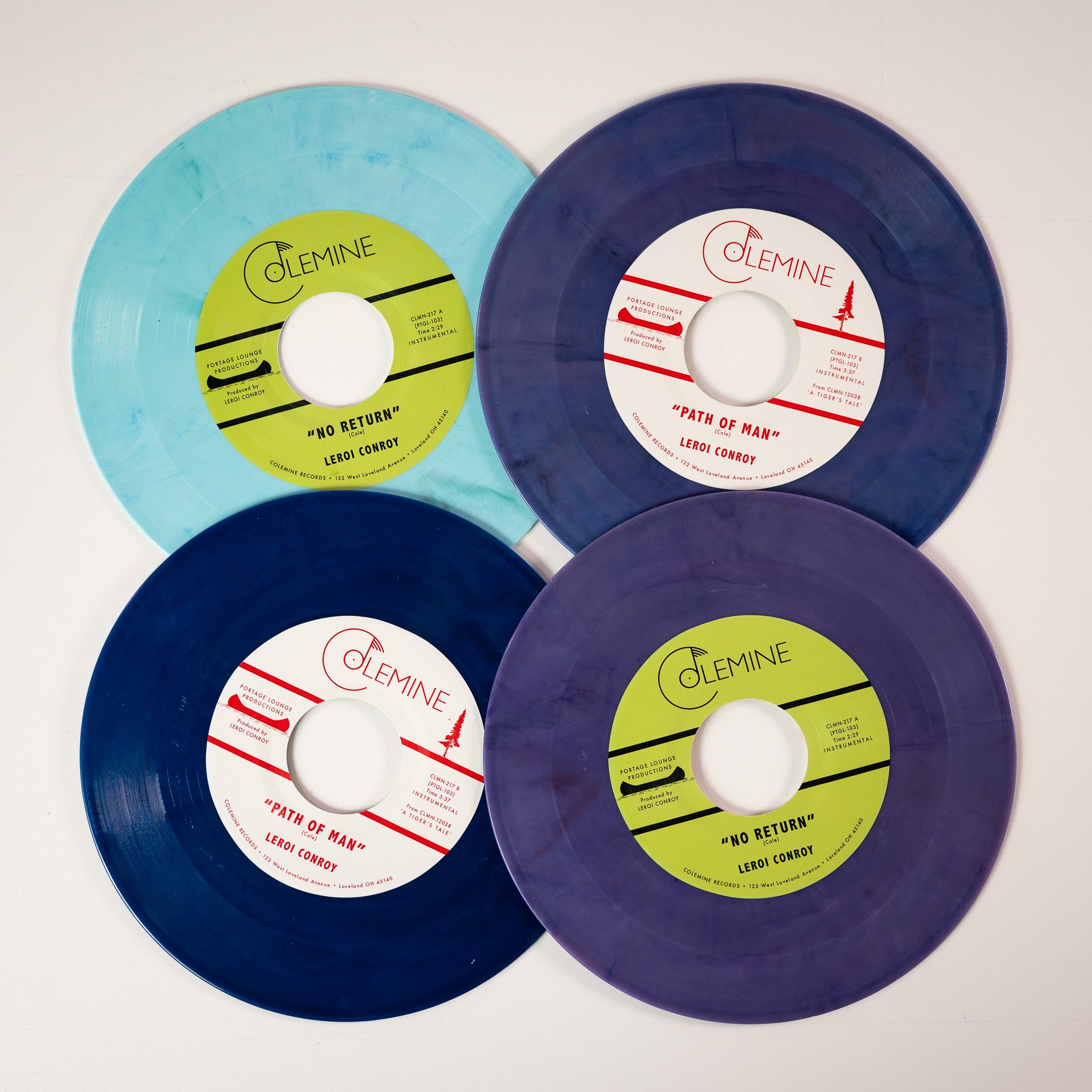 Leroi Conroy No Return vinylsingel 45 farget