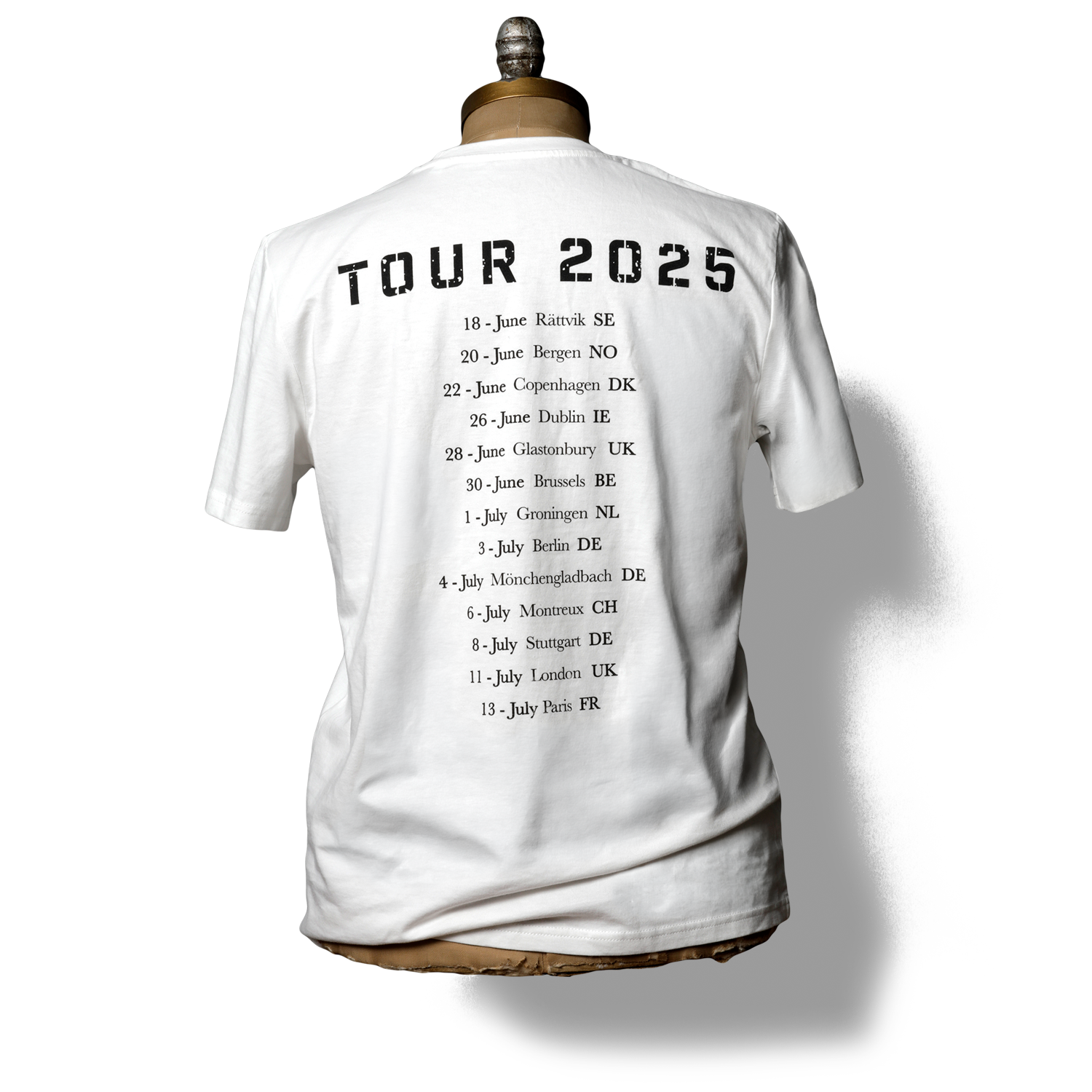Neil Young Love Earth Tour t-skjorte hvit 2025