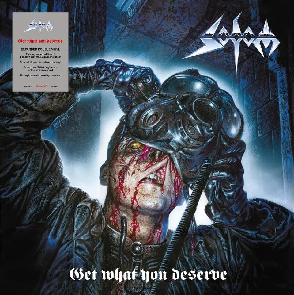 Sodom Get What You Deserve 2LP vinyl hvit klar