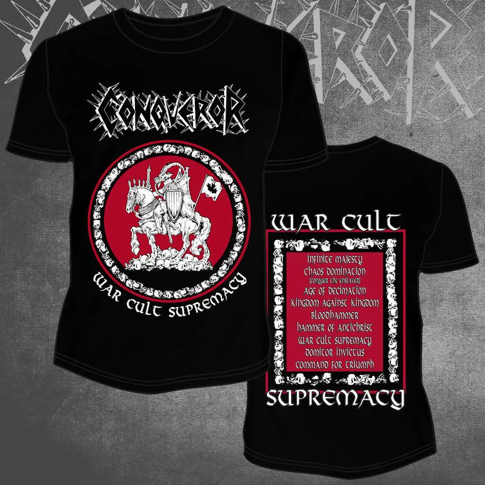 CONQUEROR War Cult Supremacy t-skjorte svart