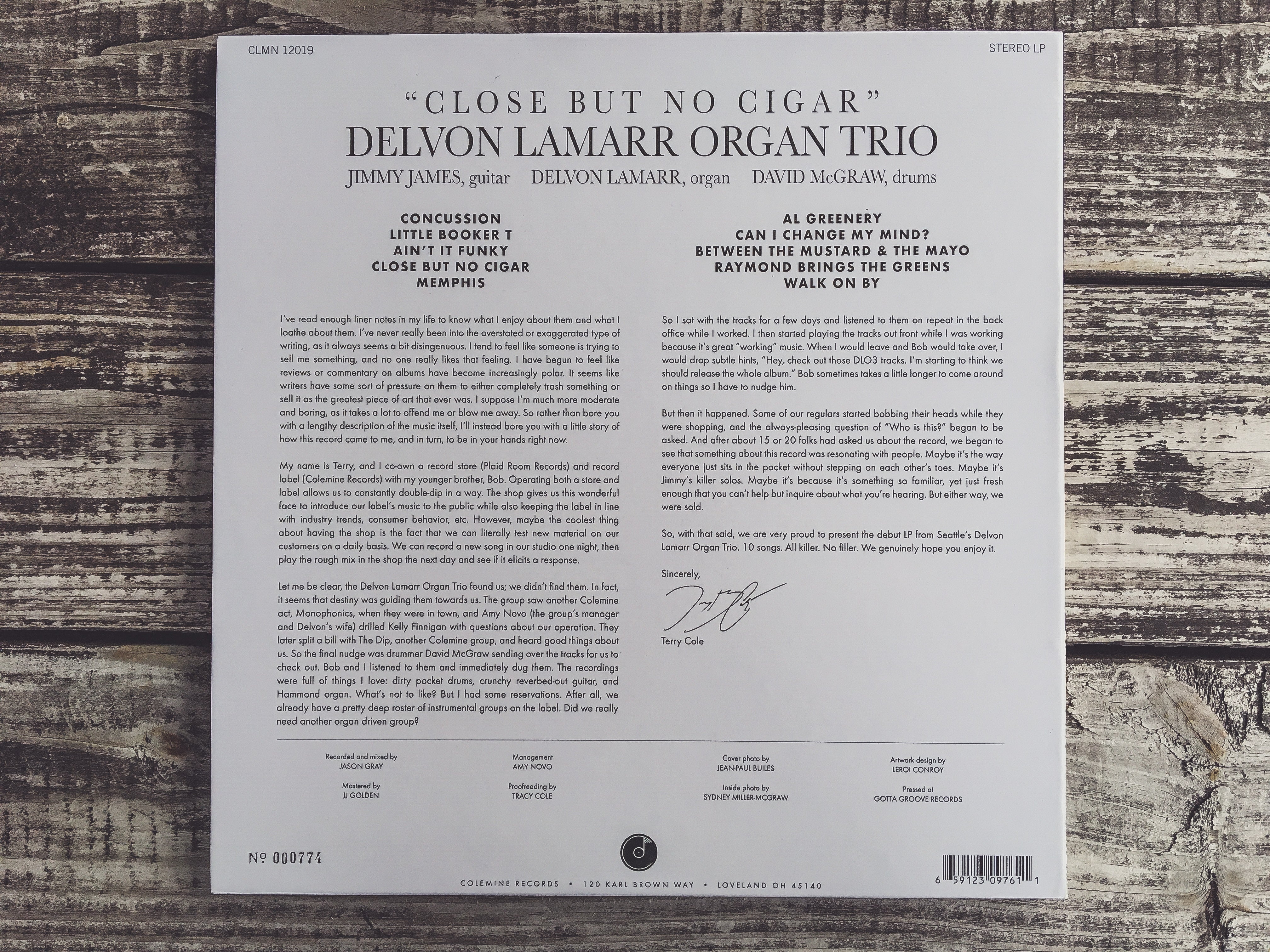 Delvon Lamarr Organ Trio Close But No Cigar LP funk