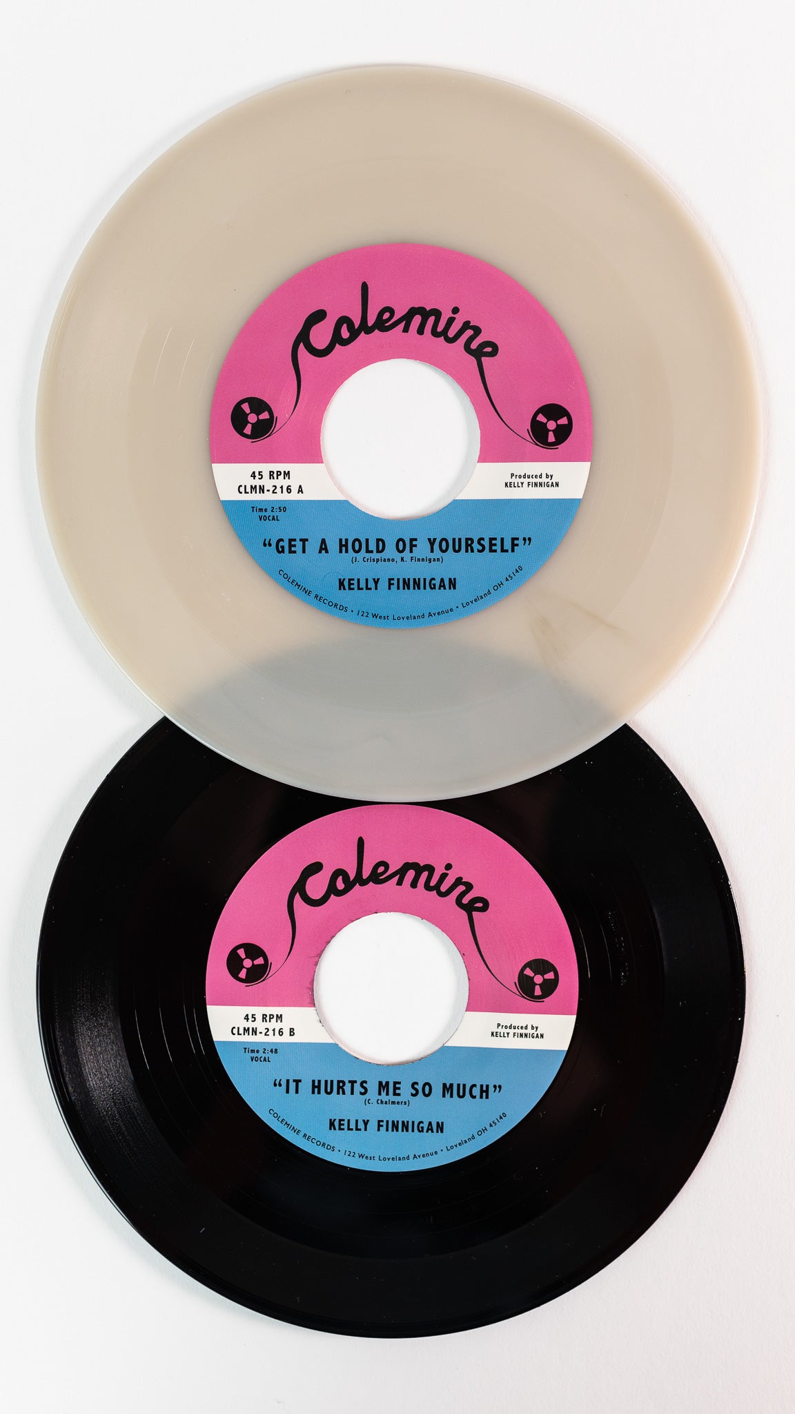 Kelly Finnigan Get A Hold Of Yourself 7" vinylsingel grå vinyl