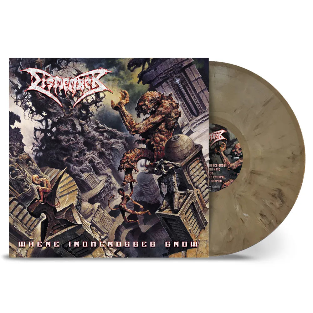 Dismember Where Ironcrosses Grow LP marmorert