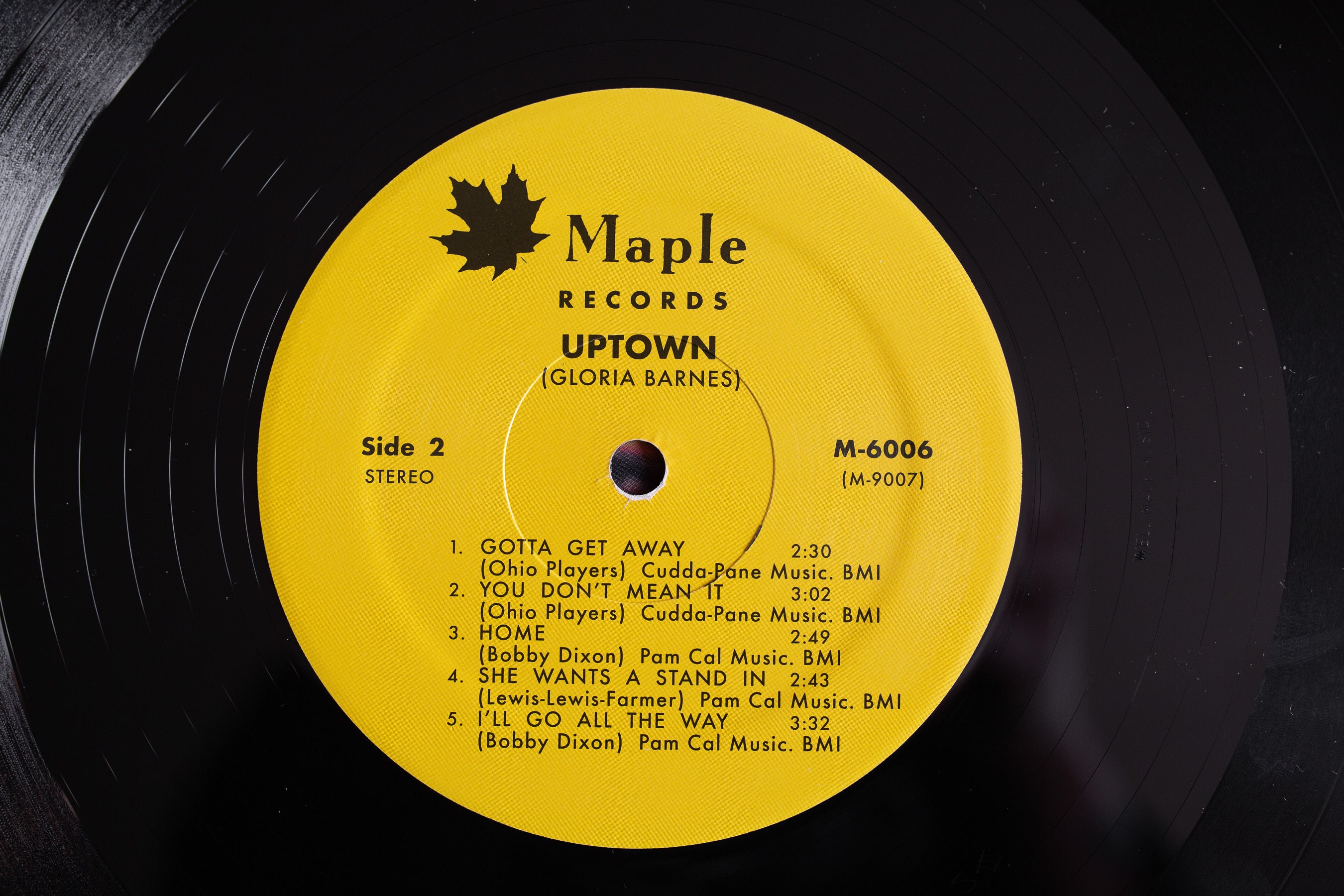 Colemine Gloria Barnes Uptown LP vinyl funk soul