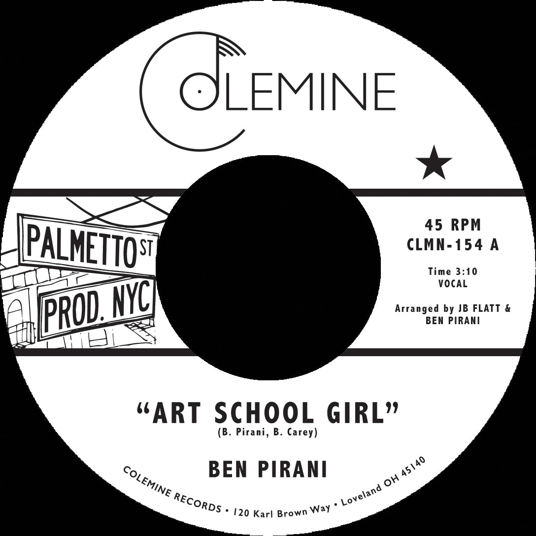 Colemine Ben Pirani Art School Girl vinylsingel 7" lilla soul