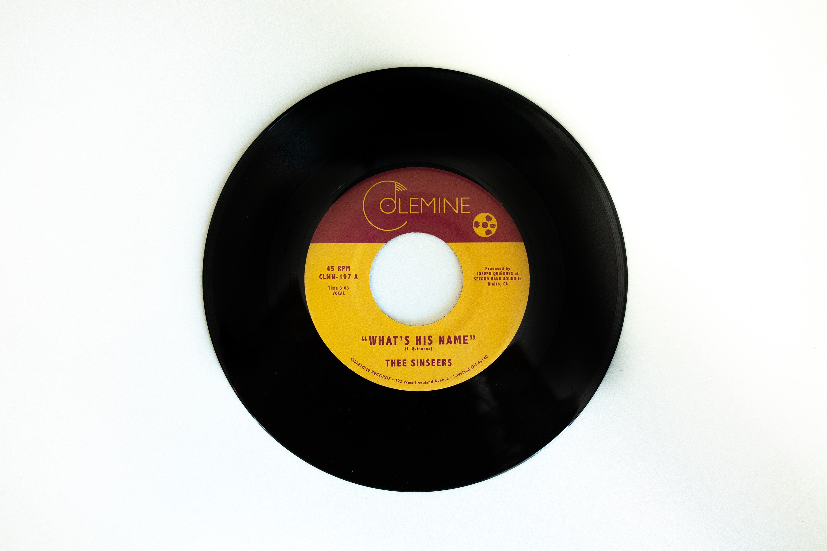 Colemine Thee Sinseers What's His Name vinylsingel fuchsia 7"