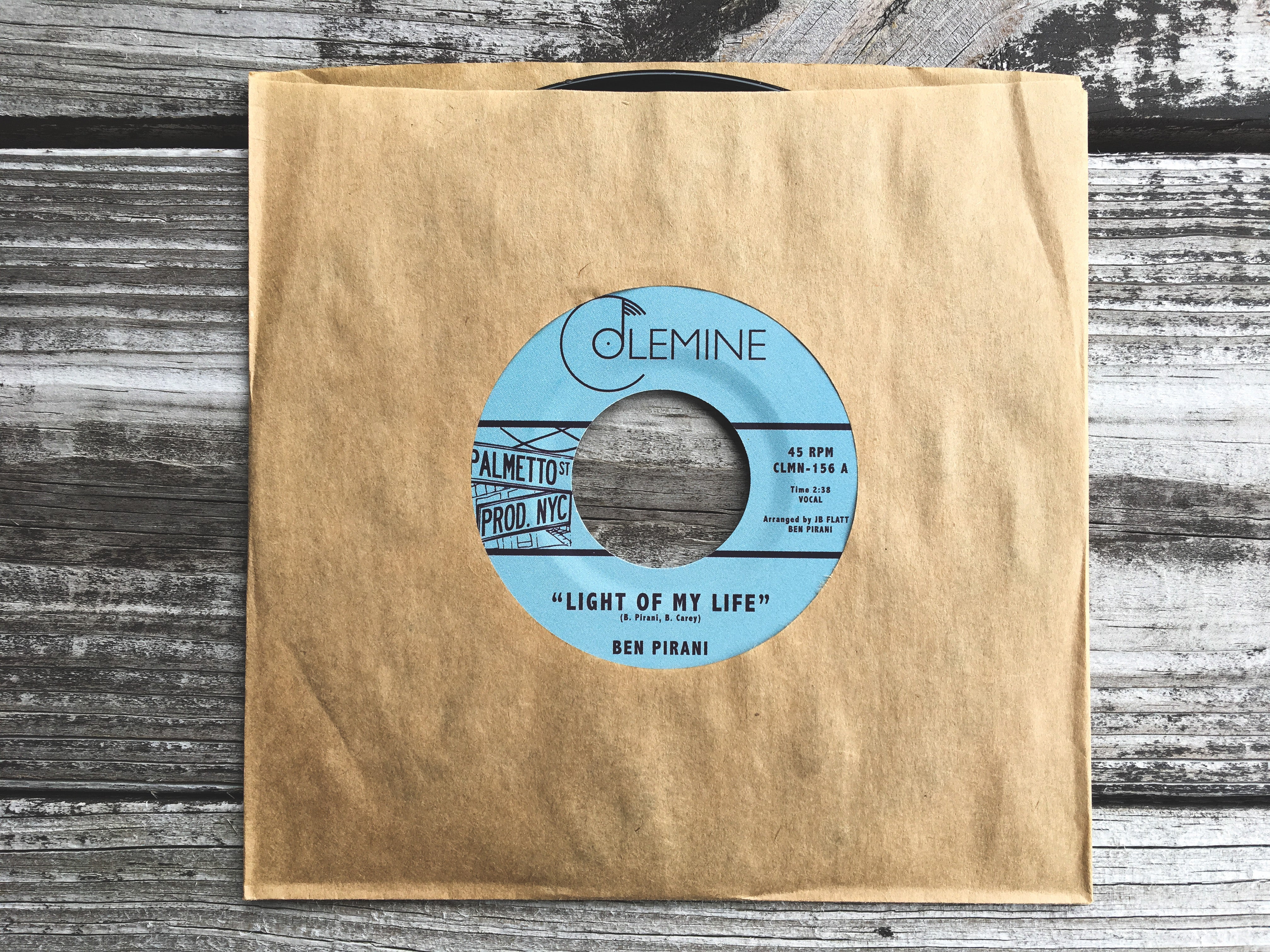 Colemine Ben Pirani Light Of My Life 7" singel soul