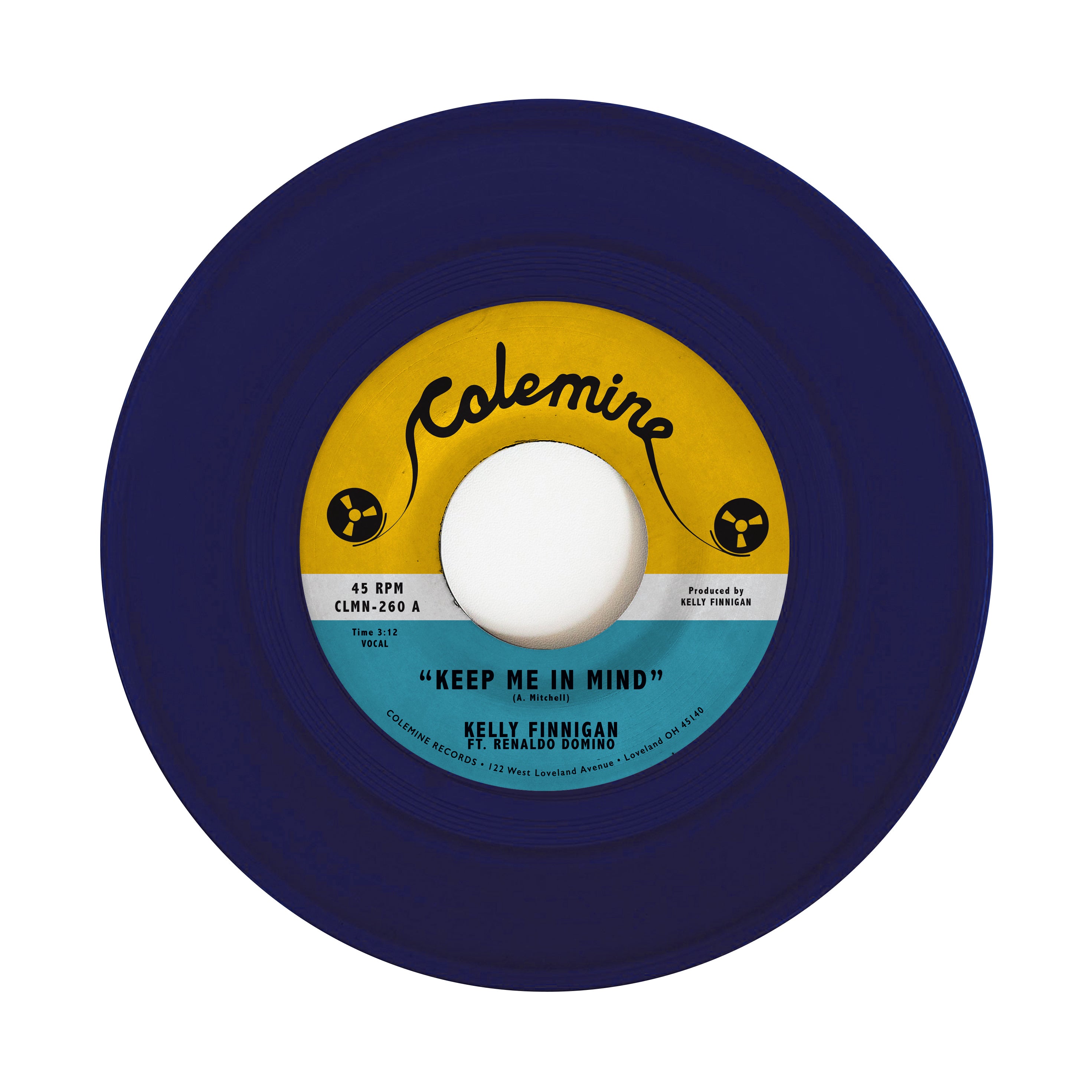 Kelly Finnigan Keep Me In Mind 7" blå vinyl