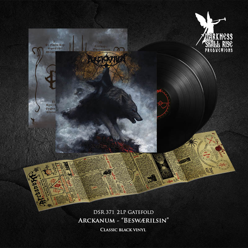 Arckanum Beswærilsin 2LP vinylplate preorder rå black metal