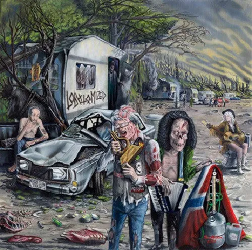 Lobotomized Norwegian Trash LP brun vinyl trash metal