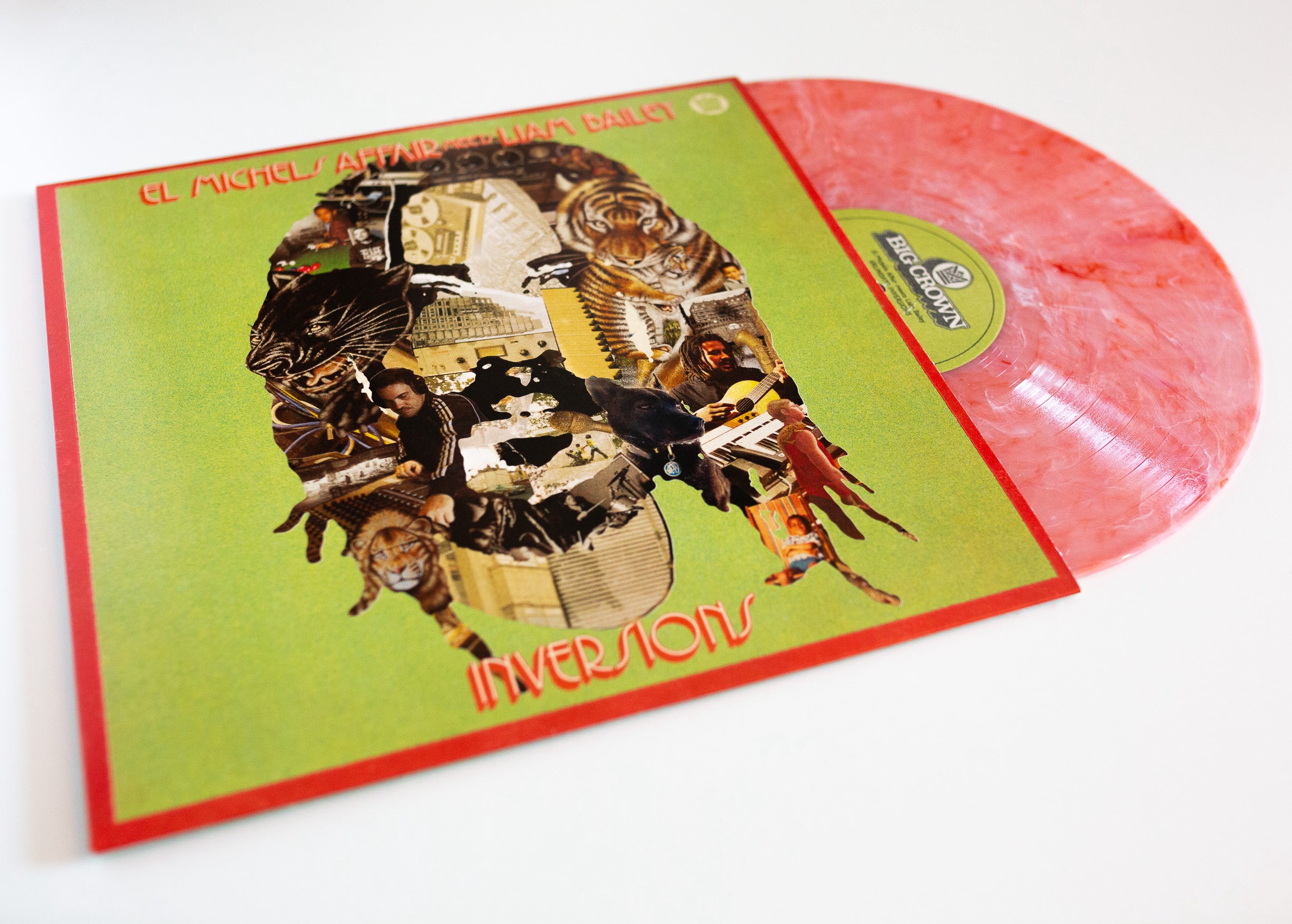 Big Crown El Michels Ekundayo Inversions vinylplate clear red LP