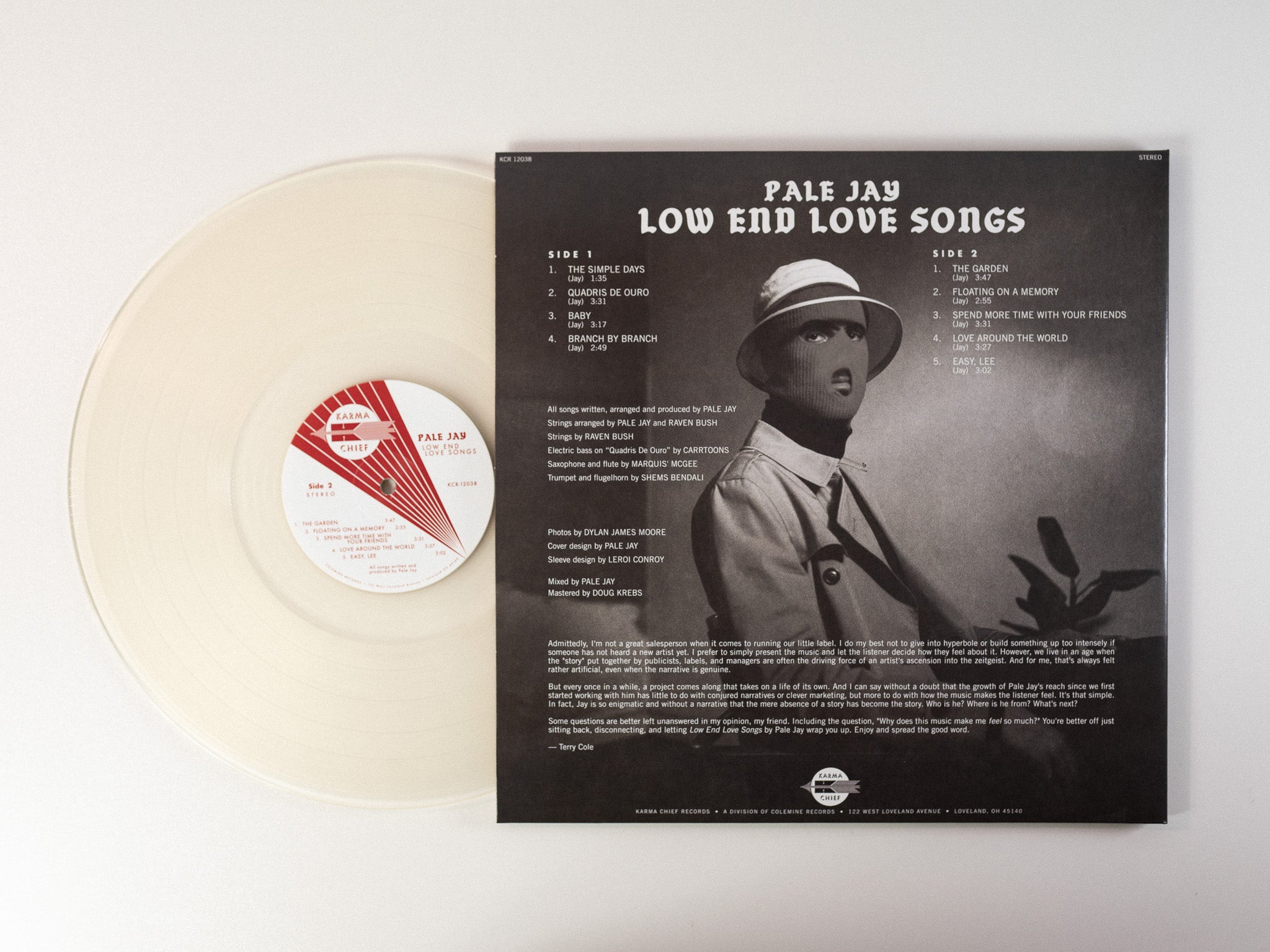 Pale Jay Low End Love Songs LP storm cloud vinyl soul