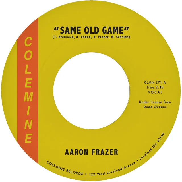 Aaron Frazer Same Old Game 7-tommer rød vinyl soul