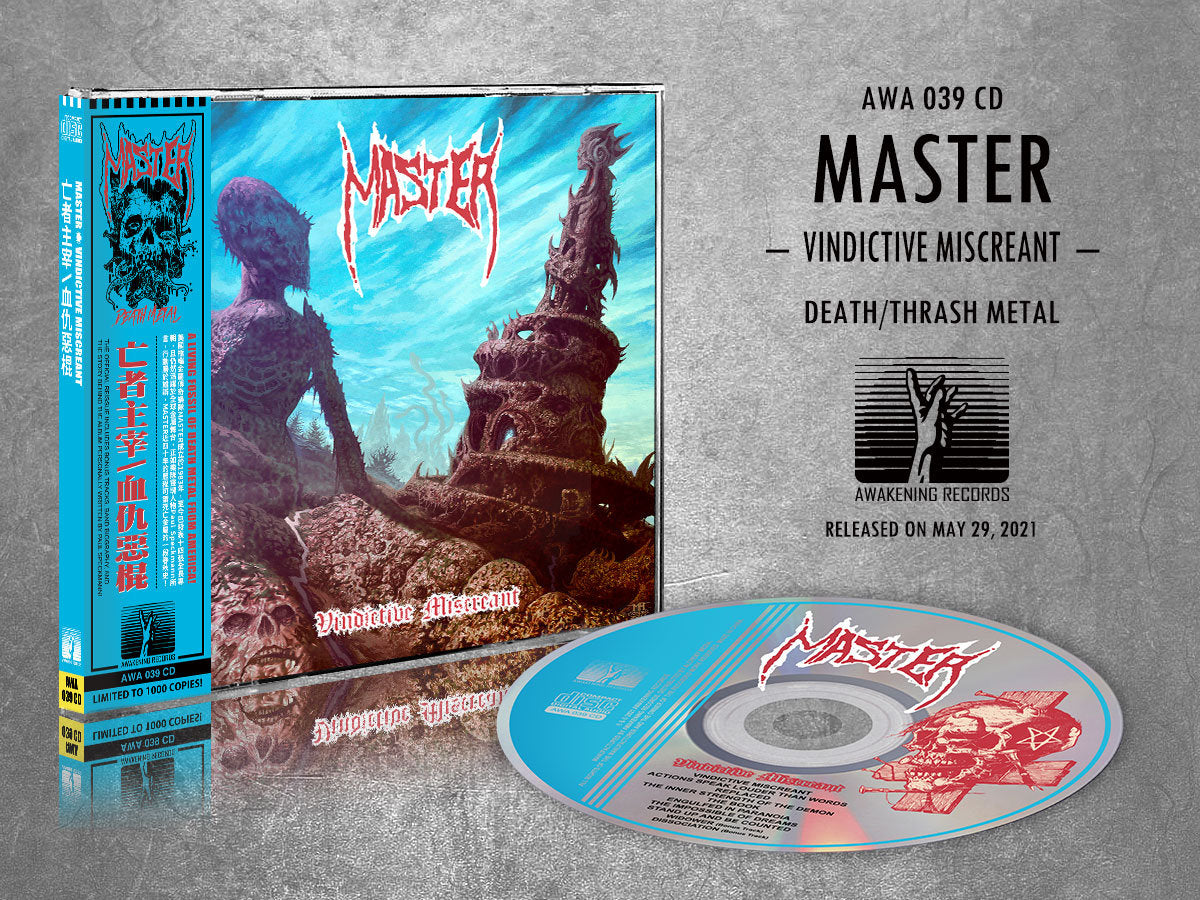 Master Vindictive Miscreant CD death metal bonusspor