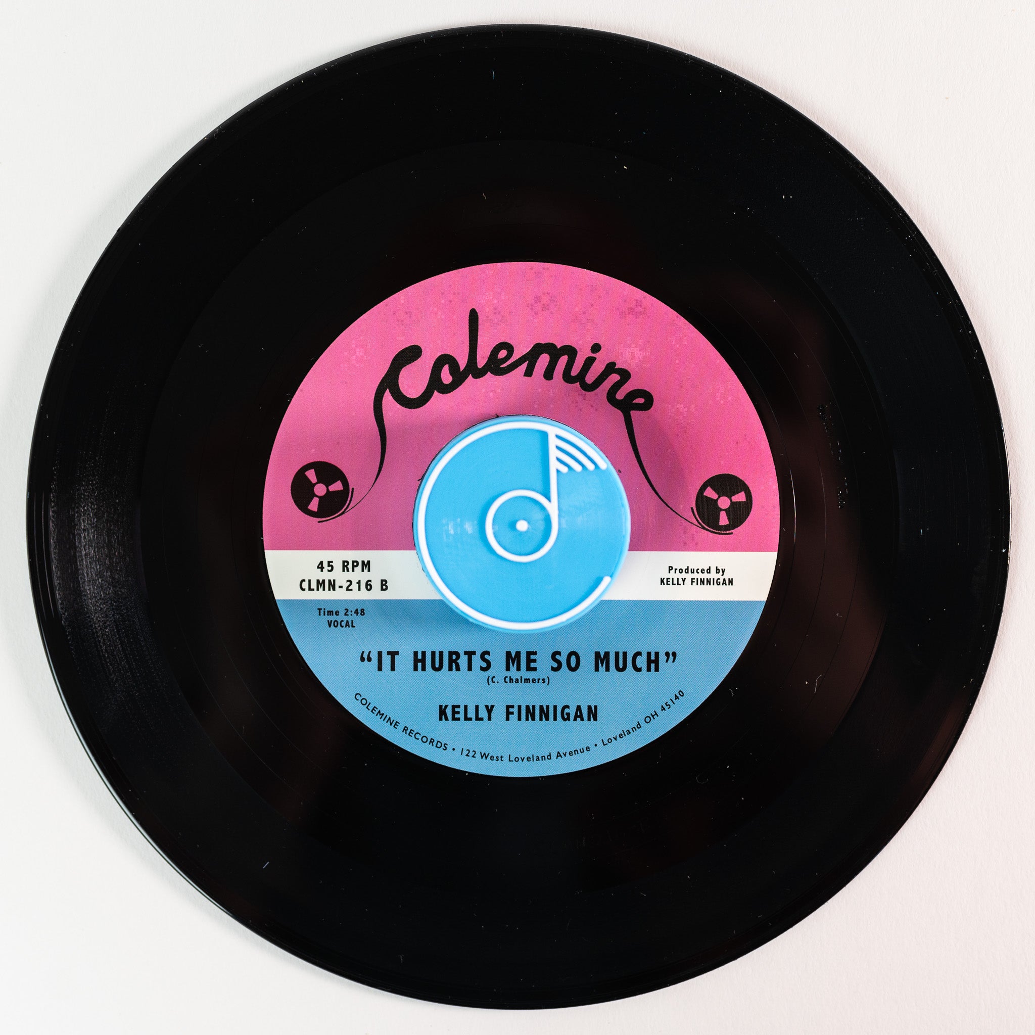 Kelly Finnigan Get A Hold Of Yourself 7" vinylsingel grå vinyl
