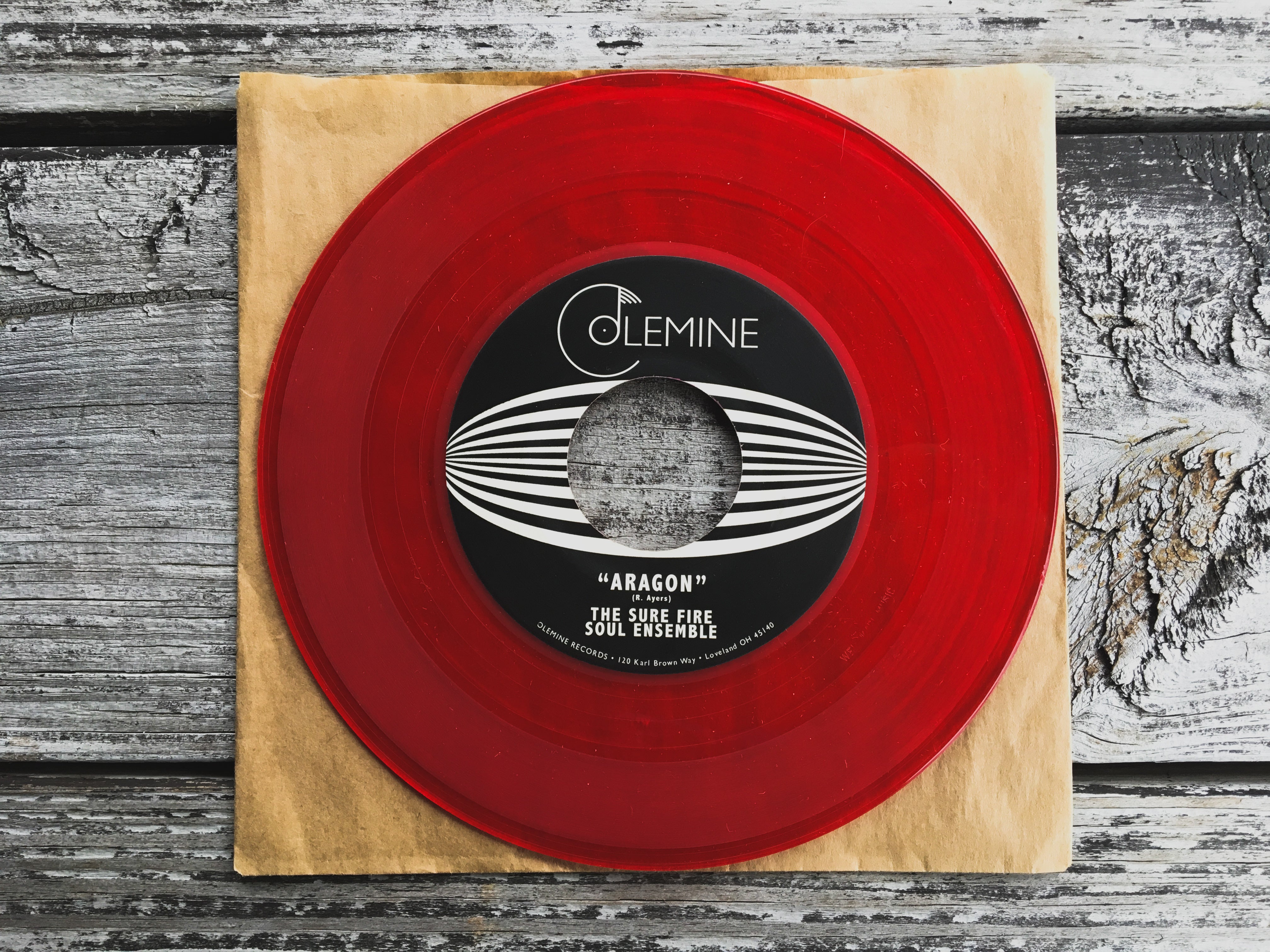 Sure Fire Soul Ensemble Aragon 7" rød vinyl funk