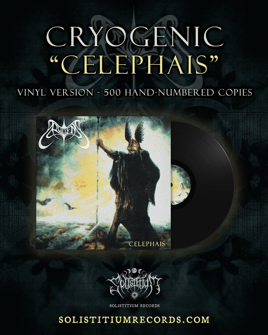 Cryogenic Celephais LP svart vinyl 500 eks