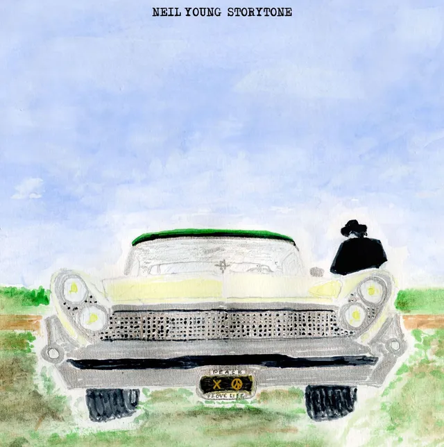 Neil Young Storytone Deluxe CD-album + litografi