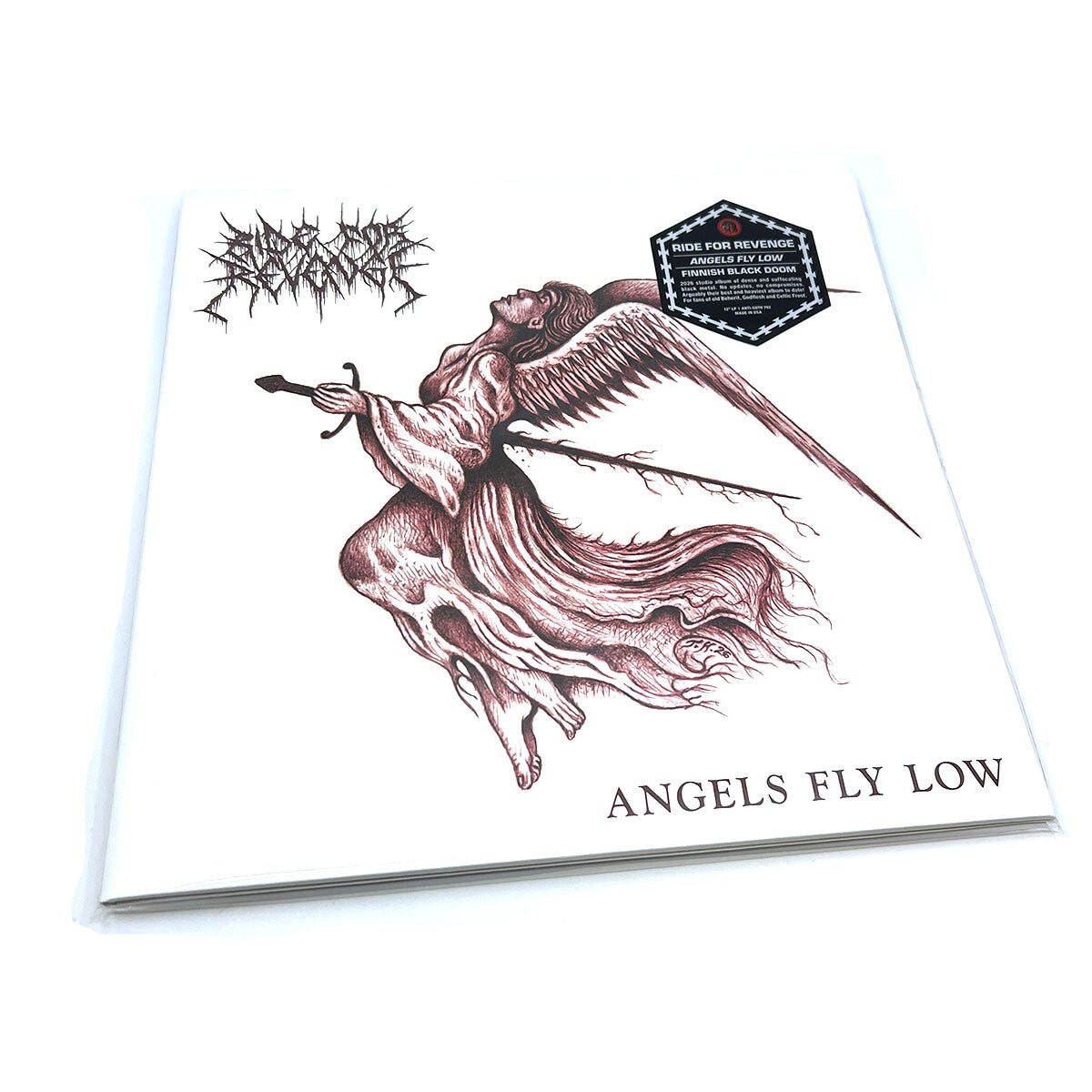Ride for Revenge Angels Fly Low LP svart vinyl