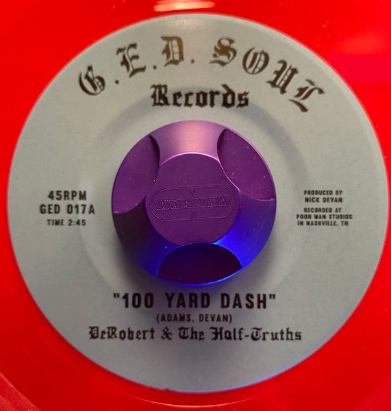 DeRobert Half-Truths 100 Yard Dash 7-tommer rød funk