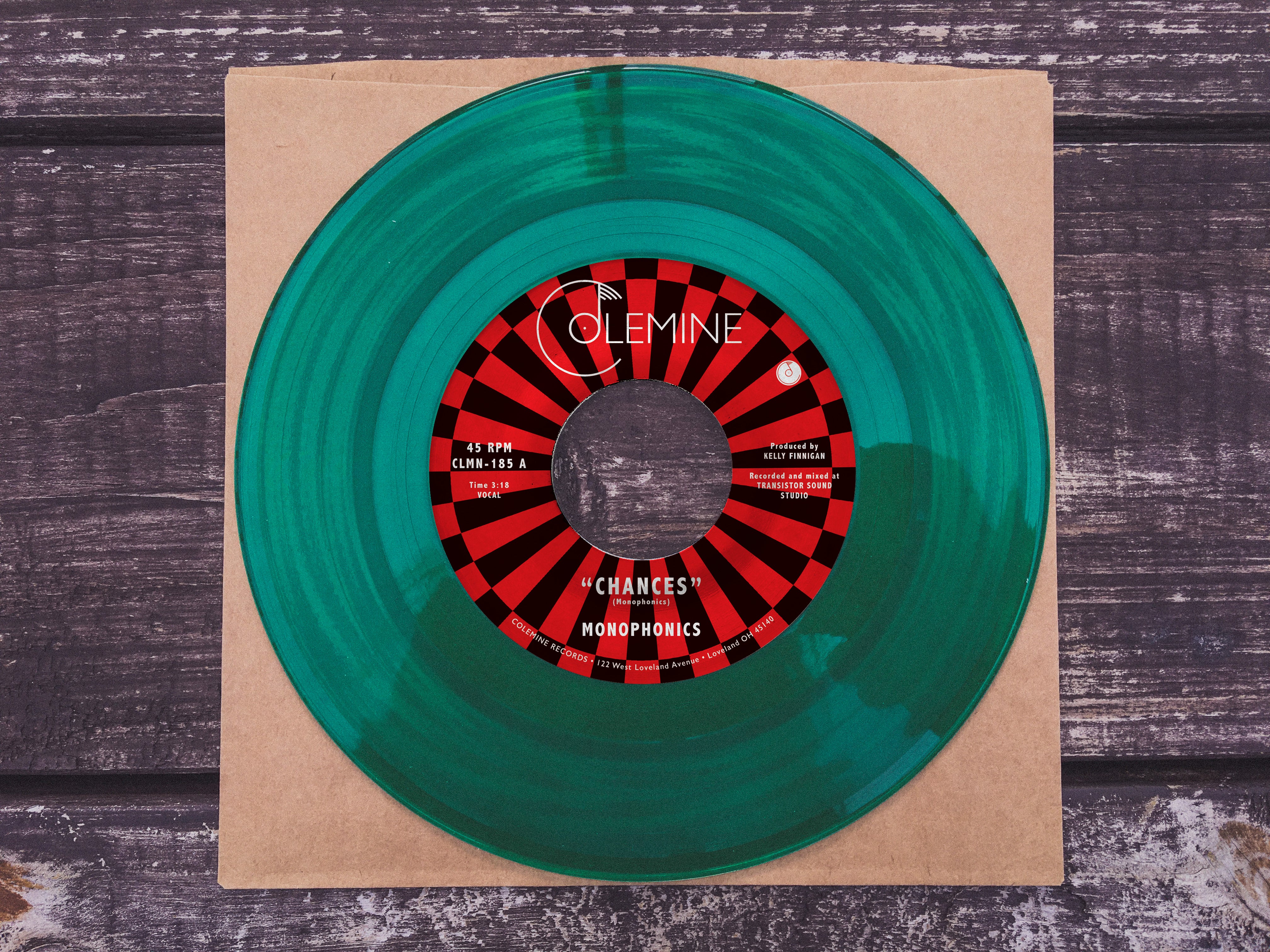 Colemine Monophonics Chances vinyl 7" grønn psych-soul