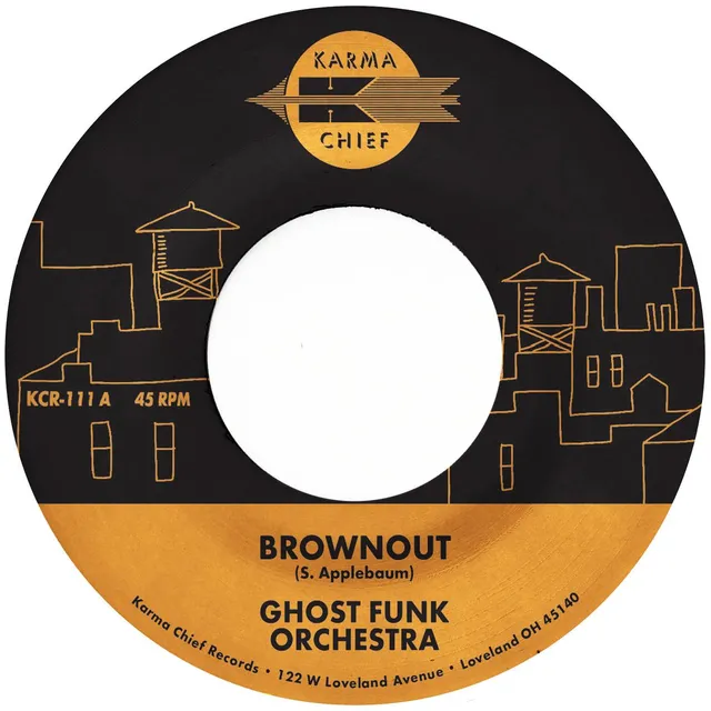 Karma Chief Ghost Funk Brownout 7-tommer rød vinylsingel