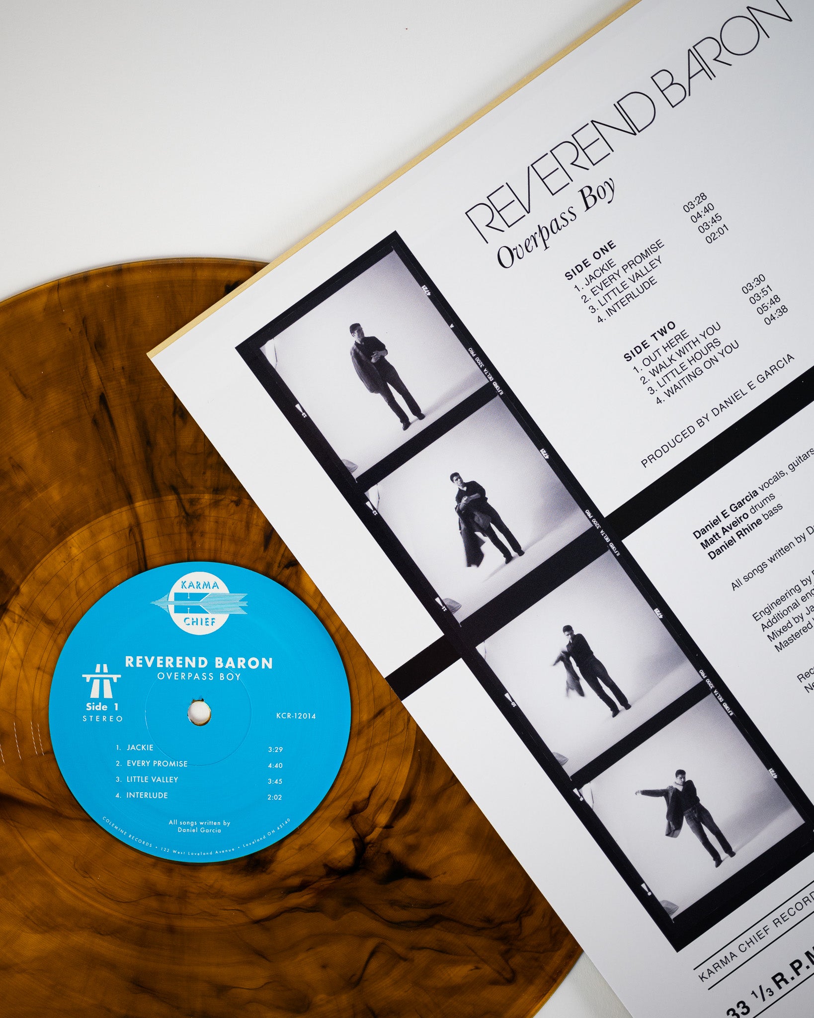 Reverend Baron Overpass Boy vinyl-LP coke clear vinyl