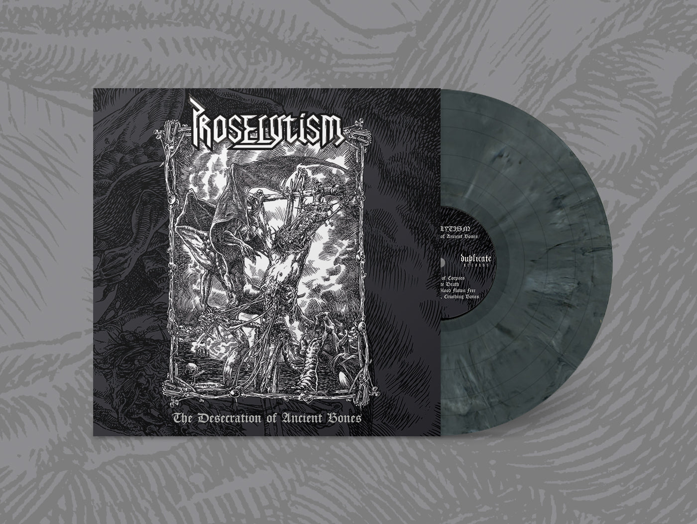 Proselytism Desecration Ancient Bones LP marmor