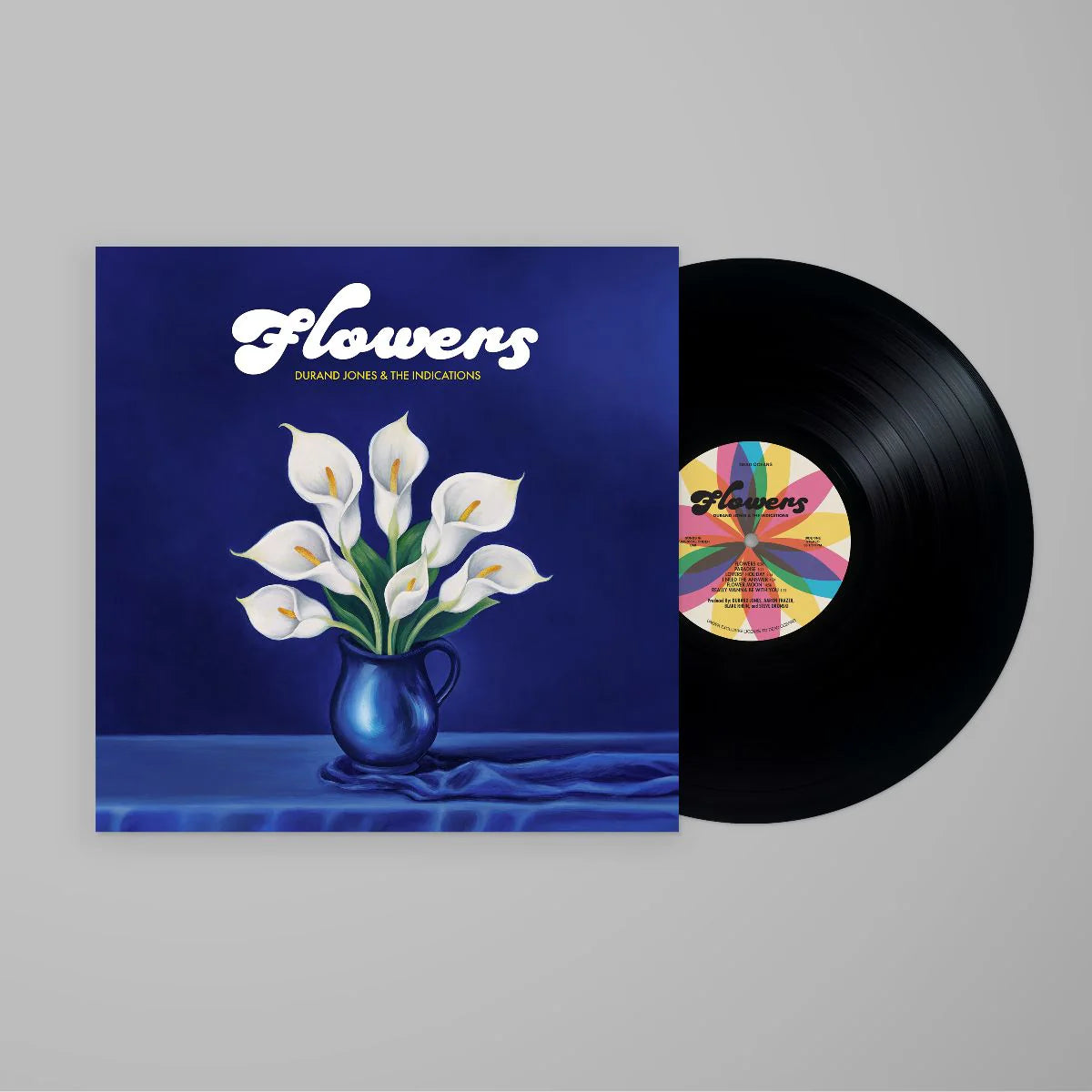 Durand Jones Flowers vinyl-LP blå iceberg soul