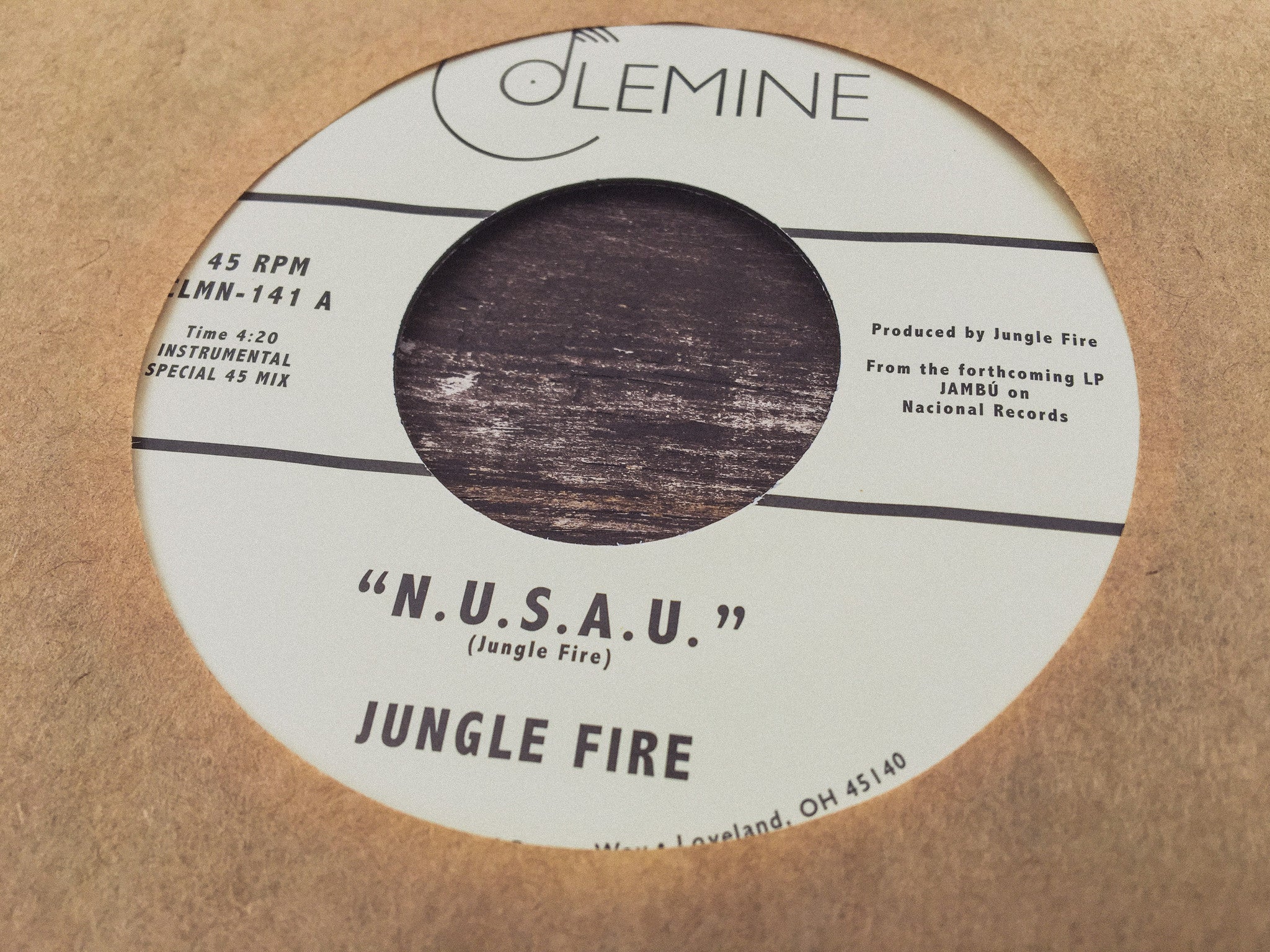 Jungle Fire N.U.S.A.U. 7" singel grønn vinyl